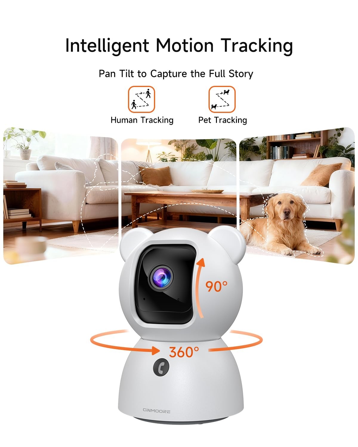 4 Pack 2.5K Cameras for Home Security, Non-Subscription AI White
