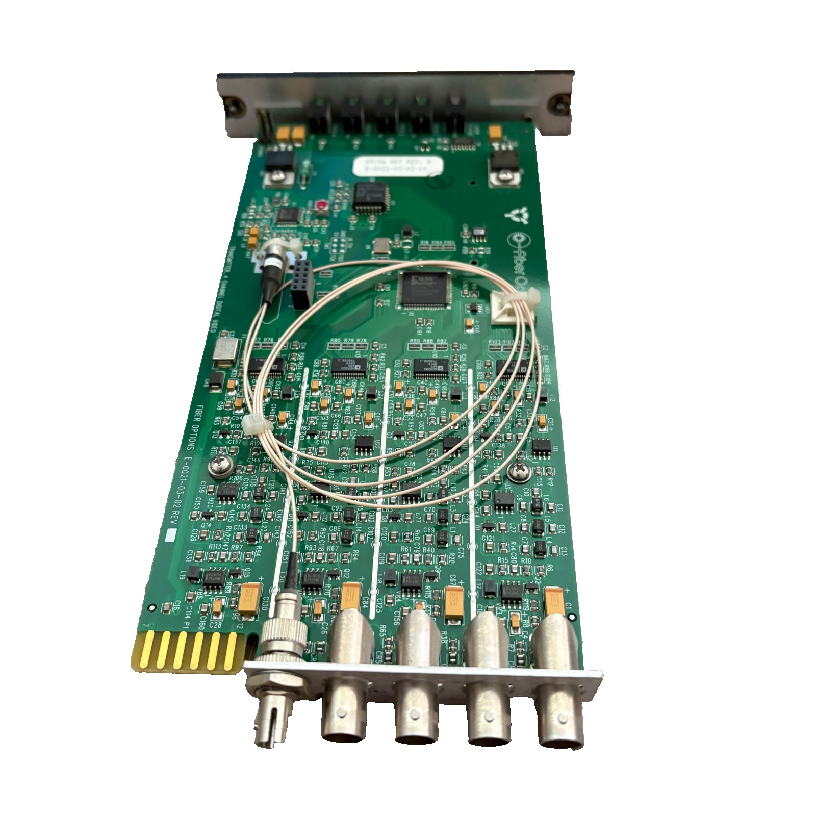 GE Security S7707VT-RST Fiber Optic Video Receiver Card 4 Channel Rack