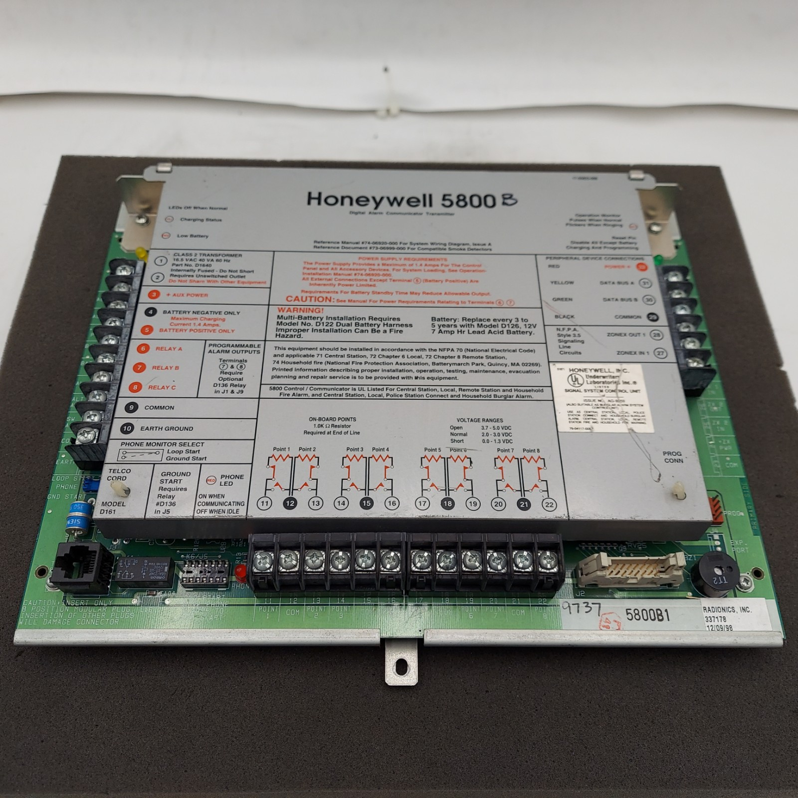 Honeywell 5800B / 5800B1 Hardwared to 5800 Wireless Converter
