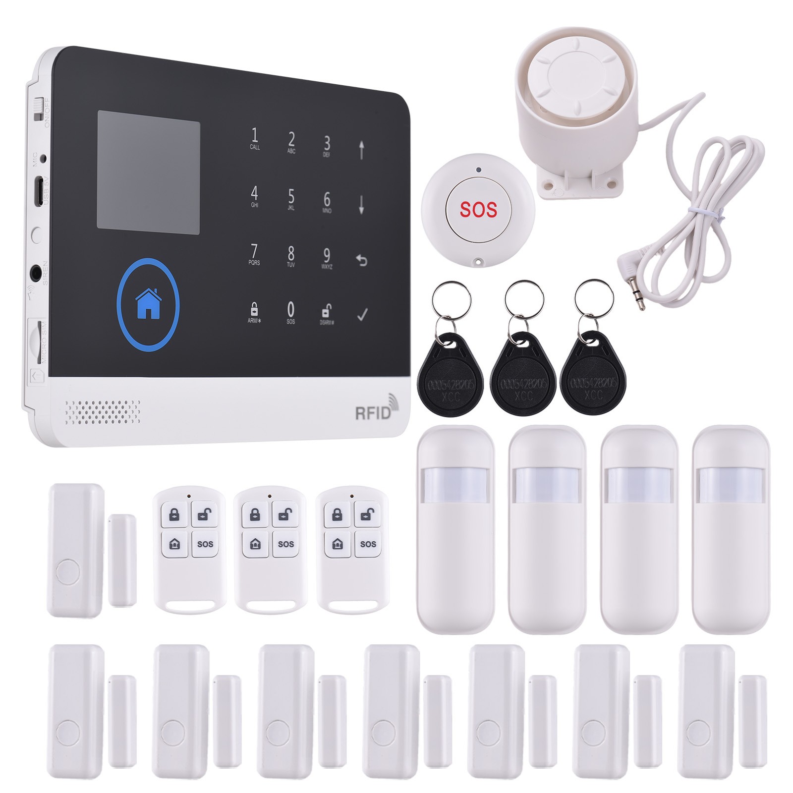 4G WiFi Wireless Home Alarm System DIY Smart Wireless Alarm System With TY GNQX