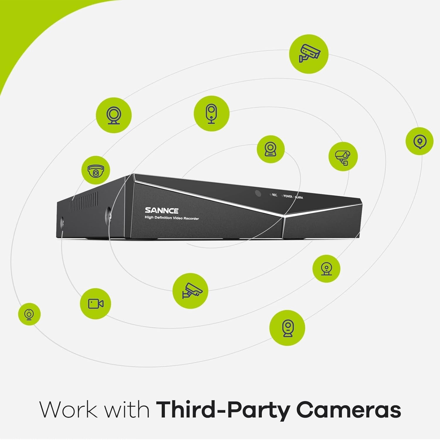 5MP DVR 8-Channel Security Recorder Supports Hybrid Cameras Remote Access