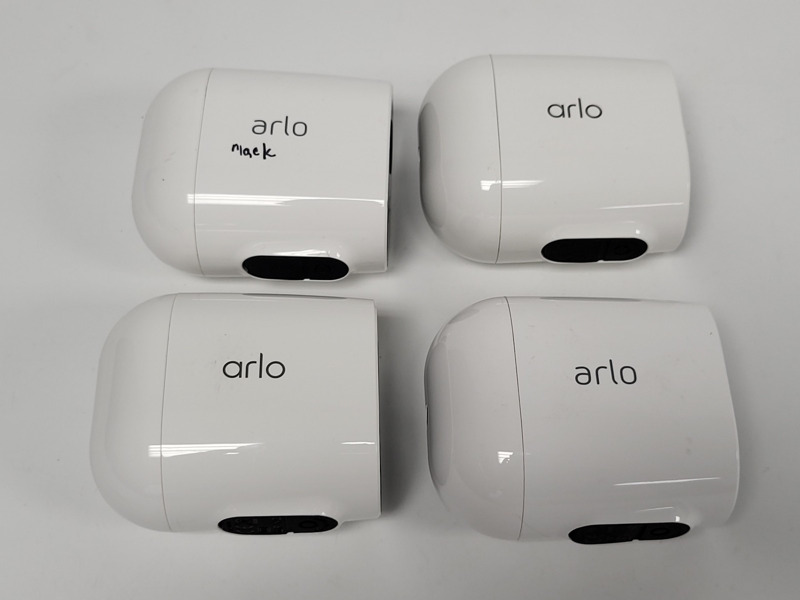 Lot of 4 Arlo VMC2030 Essential Spotlight Camera Parts (LED Light, Untested)