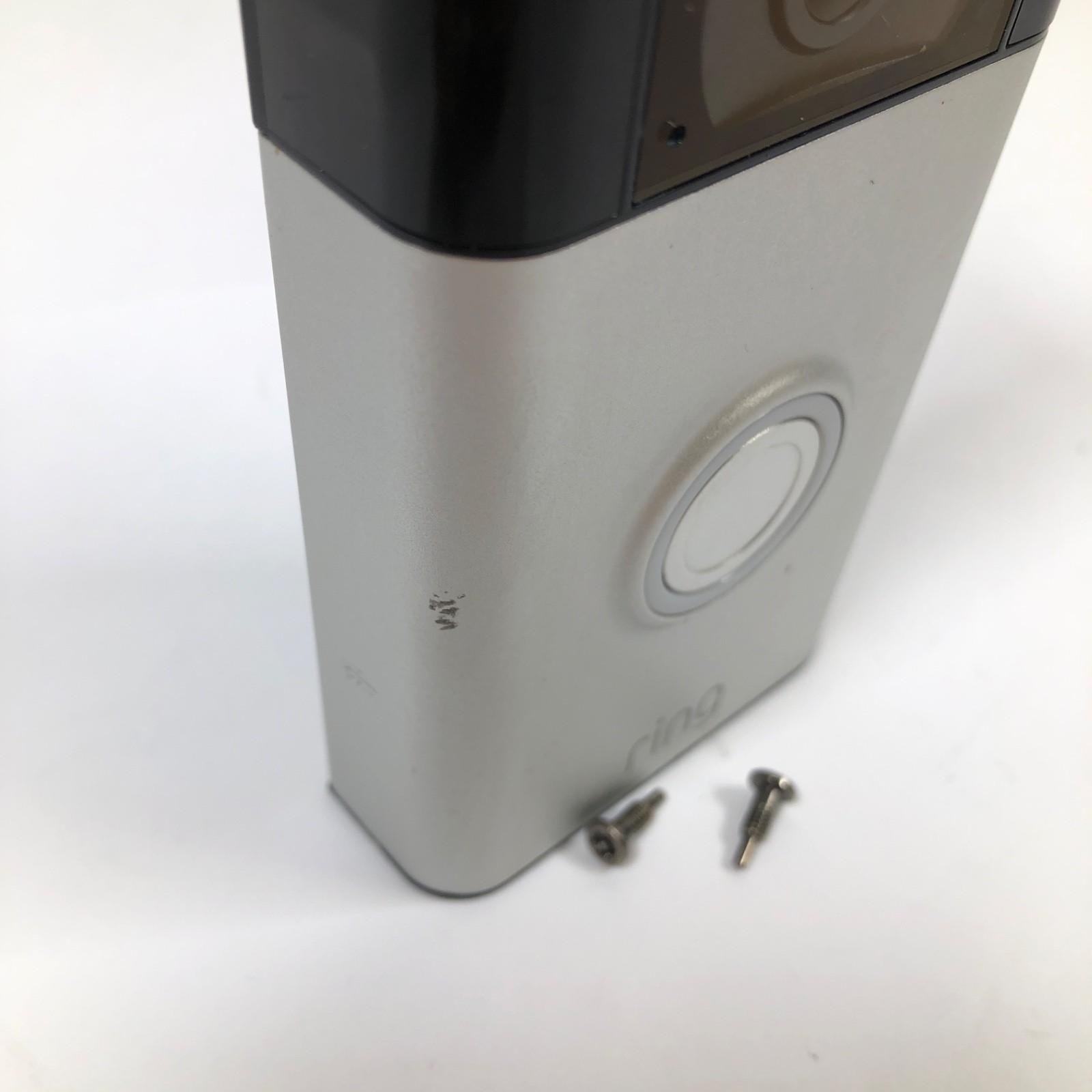 Ring 2nd Gen 5UM5E5 Silver & Black Night Vision 2-Way Talk 1080p Video Door Bell