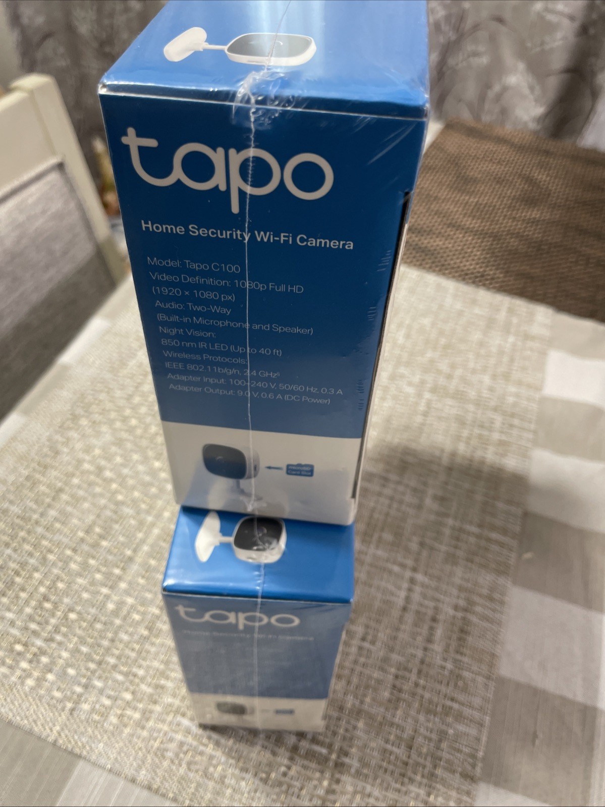 2x Bundle TP-LINK System Tapo C 100 Indoor/Night Vision Security WiFi Camera