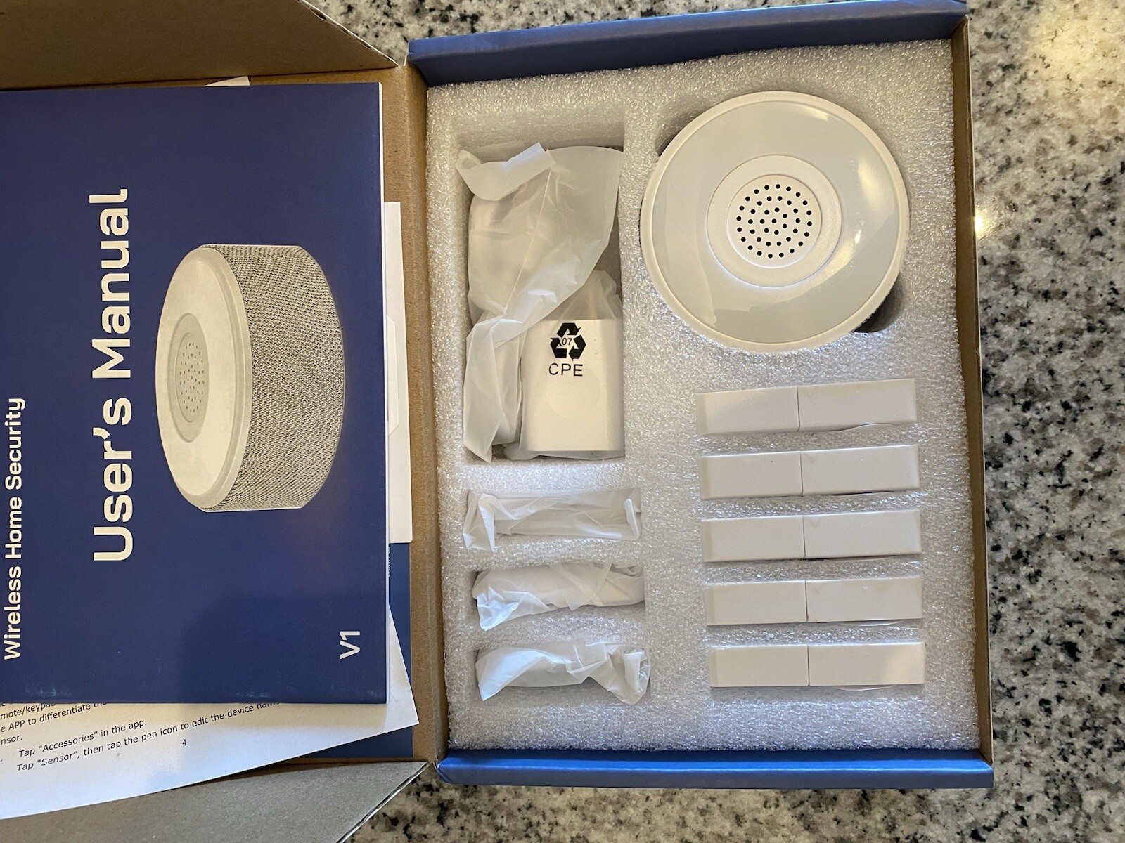 Tolviviov Alarm Wireless Home Security 8-Piece Set