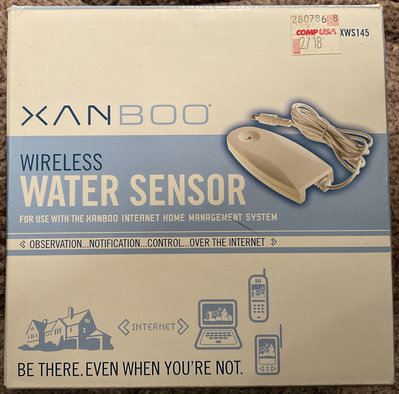 XANBOO Home Security System – Wireless Water Sensor XWS145 – NEW OPEN BOX