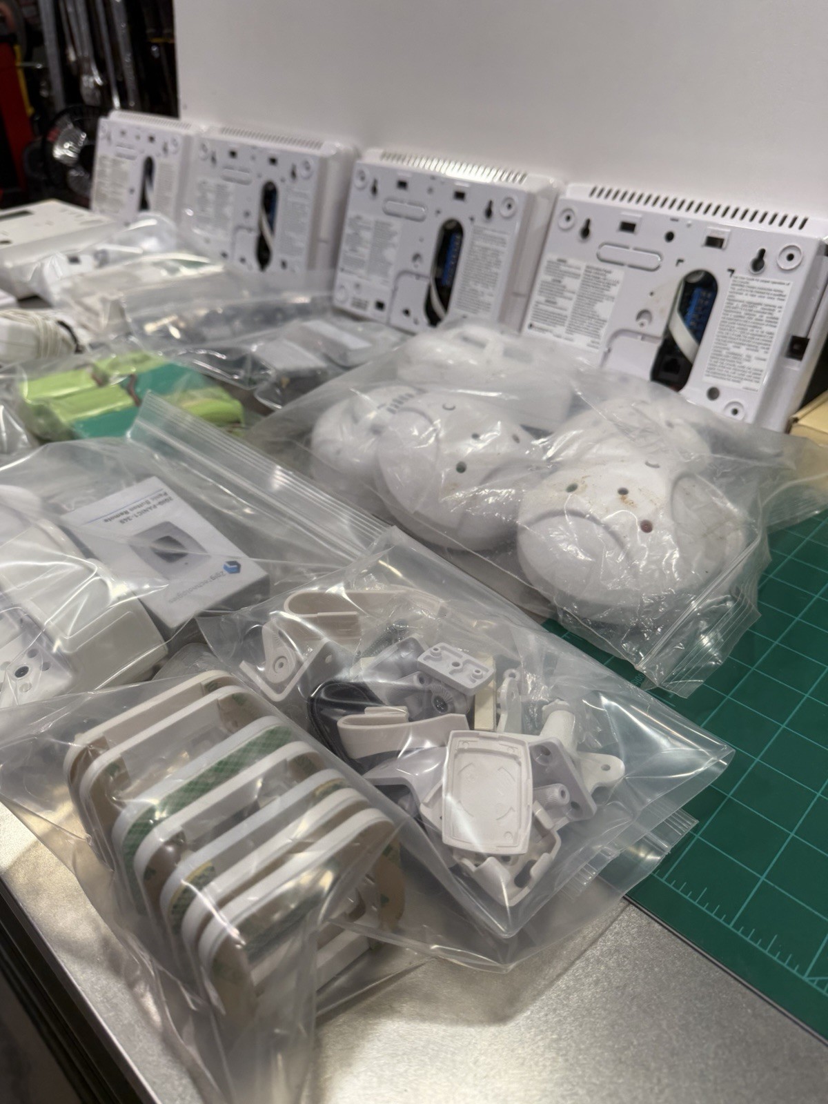 2GIG Alarm System Equipment Lot Panels Keypads Sensors Power Supplies SEE PHOTOS