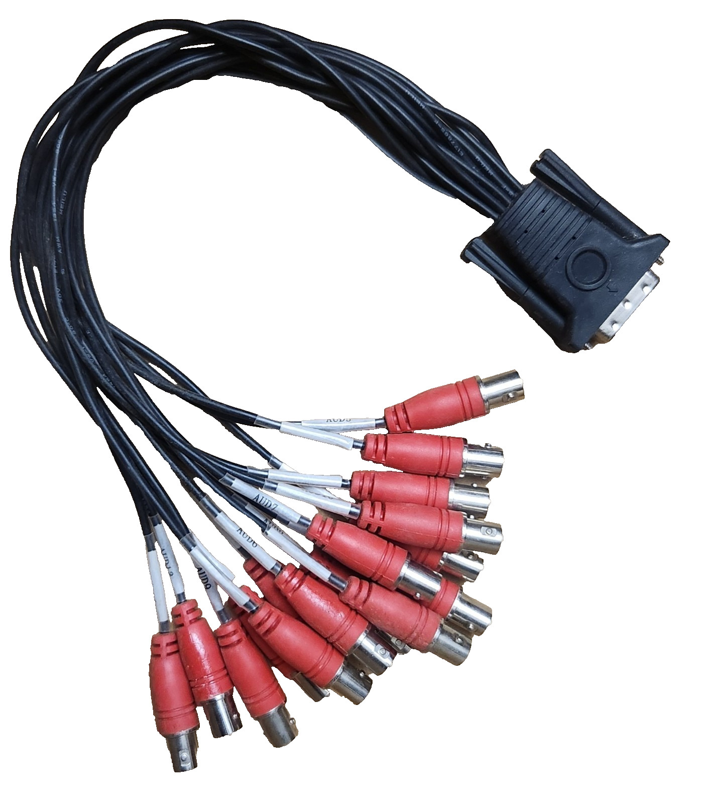 New Pigtail Cable for DVR Audio Inputs DVI-I to 16x BNC Audio Input Cable SHIPPE