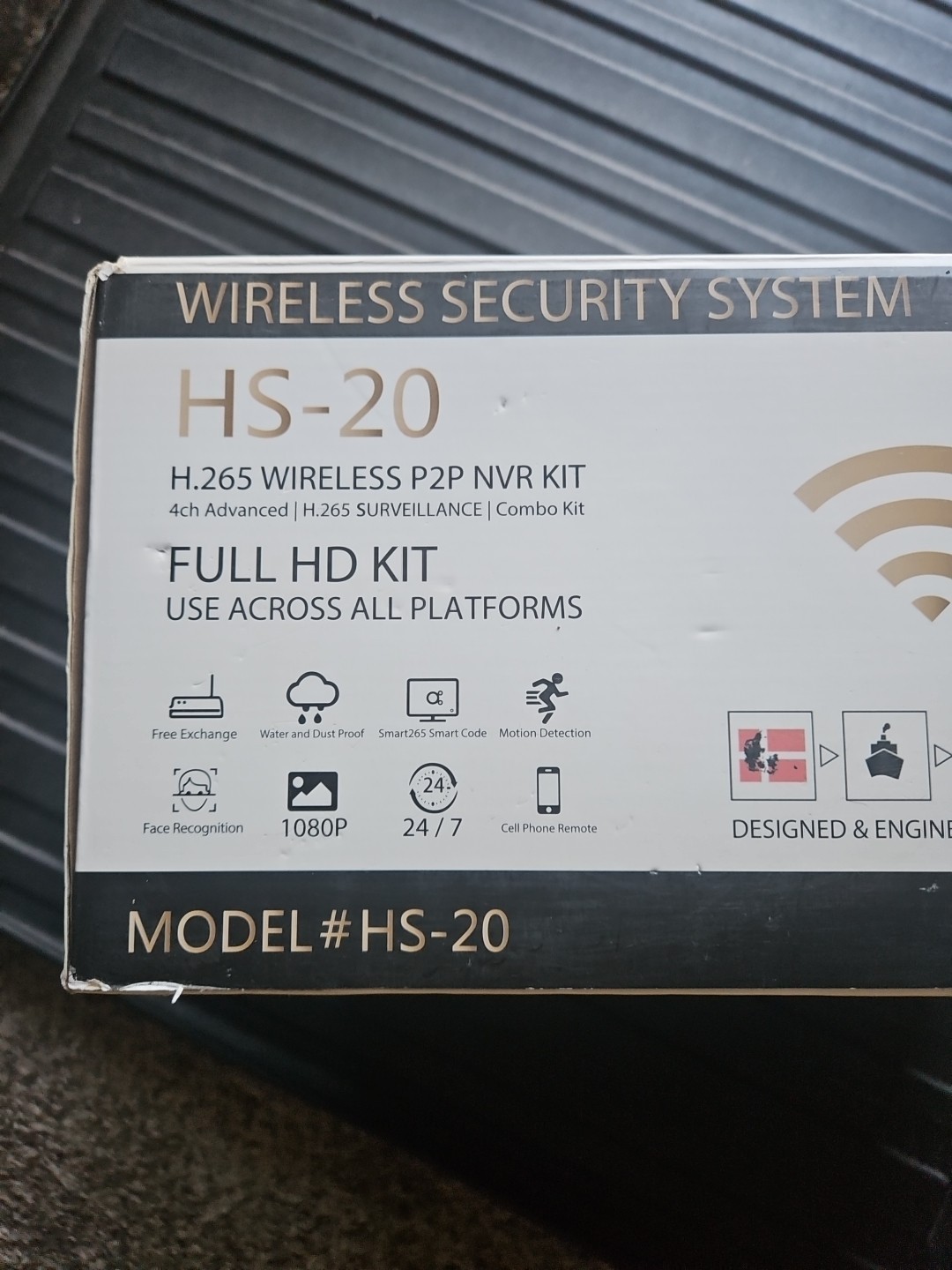 Helios Hi-Fi HS-20 Home Security System 4 Cameras & Receiver NIB HD wireless kit