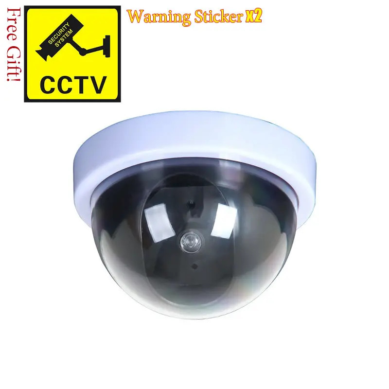 Fake Dome CCTV Dome Camera Fake Flashing LED Outdoor Indoor Battery