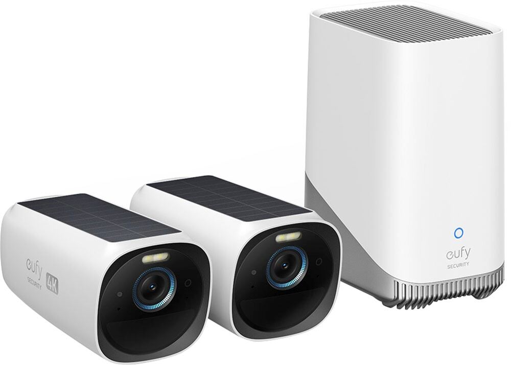 eufy Security – eufyCam 3 2-Camera Wireless 4K Surveillance System – White