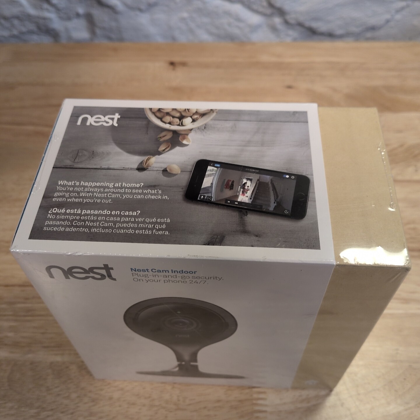 New Factory Sealed Google Nest Cam Indoor Black 1st Generation A0005-NC1102ES