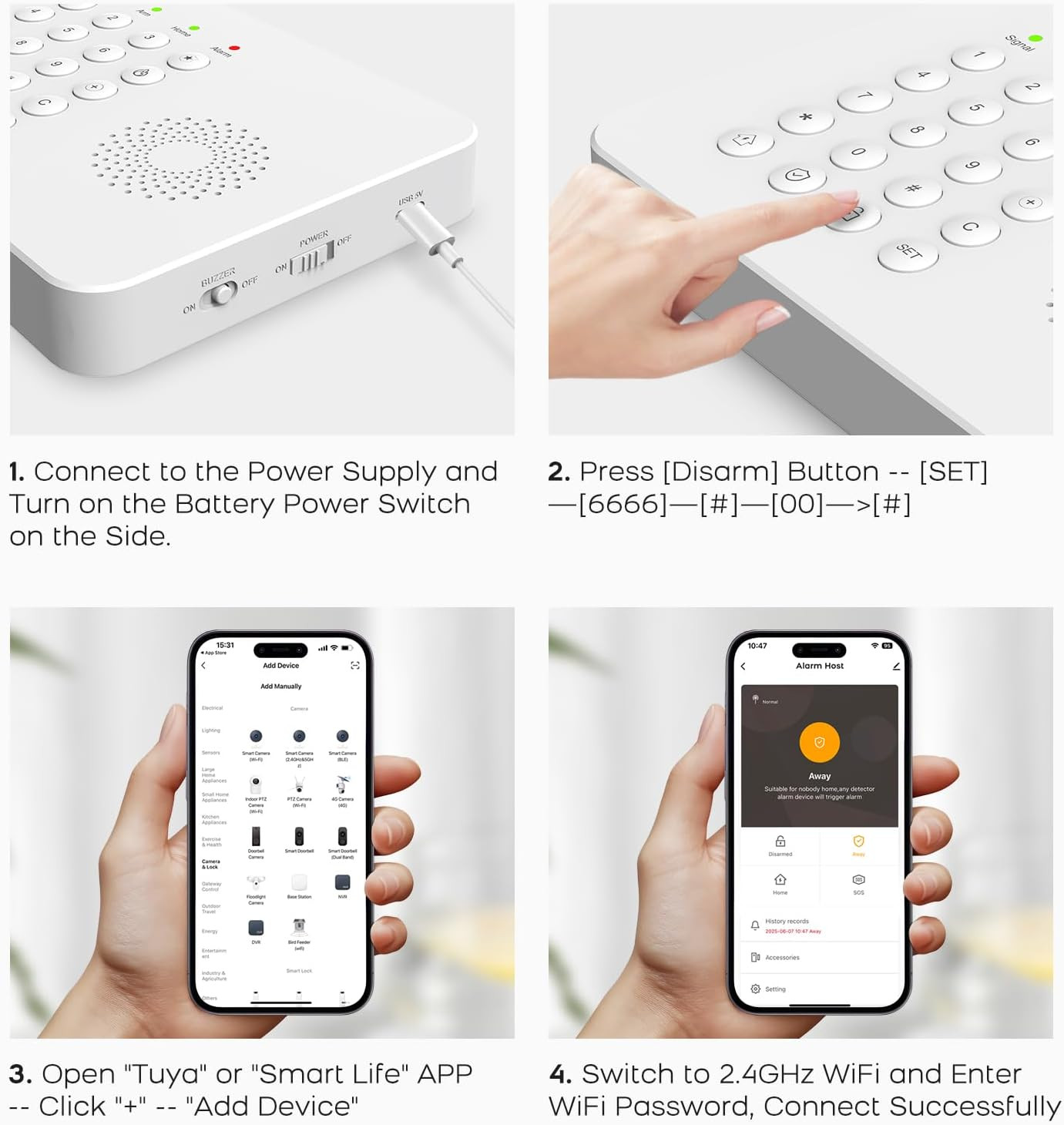 DIY Wireless Home Security System with Sensors & PTZ Camera – No Fees