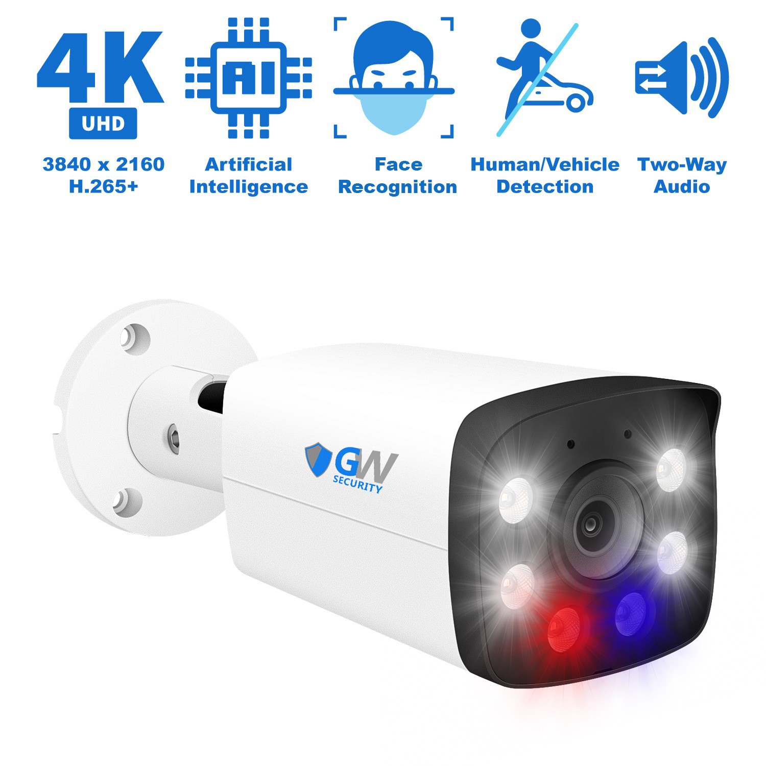 32 Channel NVR 24 X 8MP 4K 2-Way Audio Full Color PoE IP Security Camera System