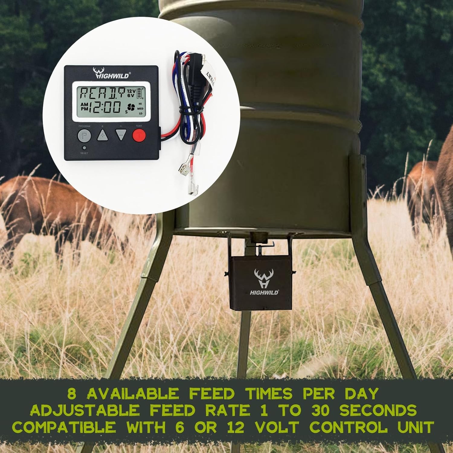 Highwild 6V/12V Universal Game Feeder Digital Timer – G-