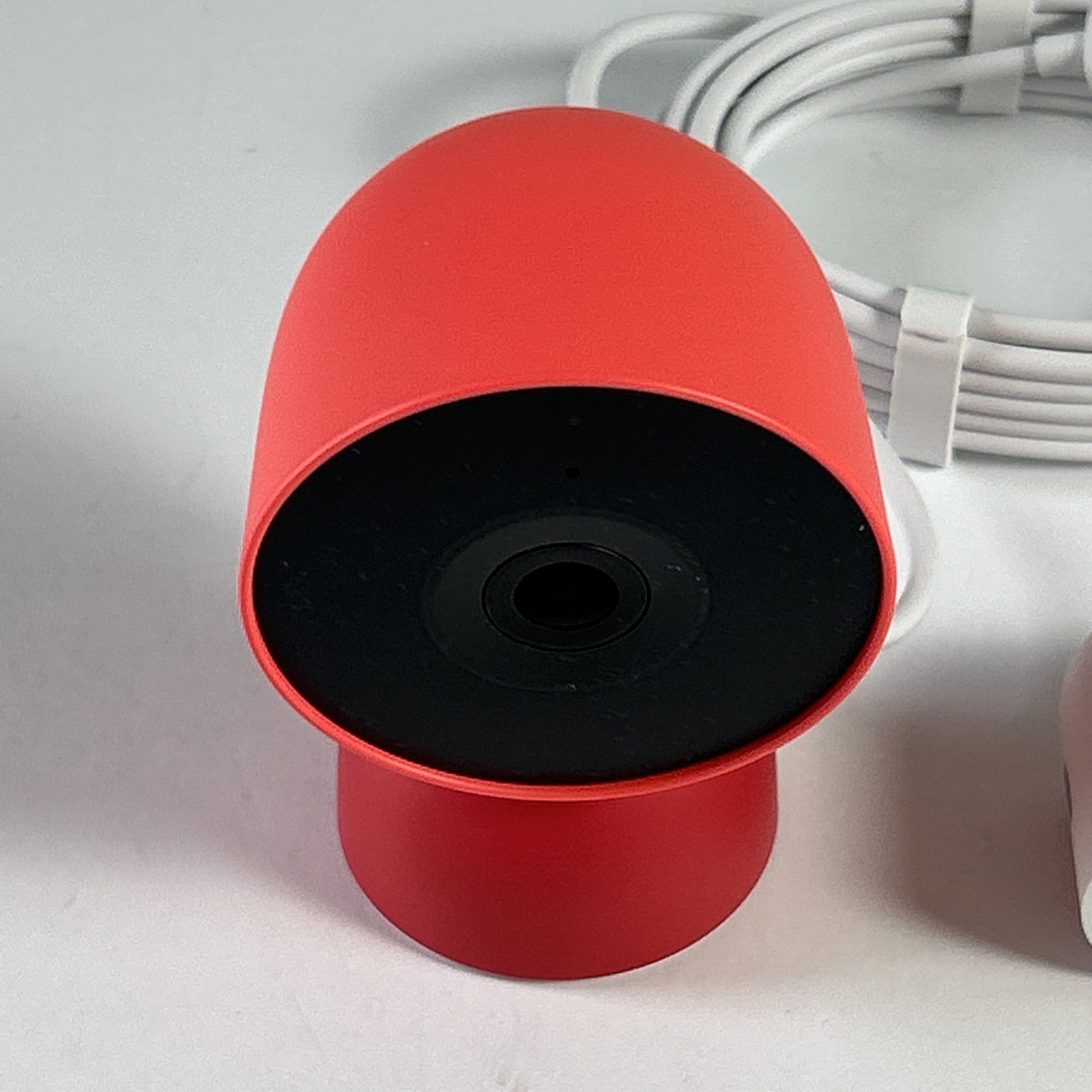 Google Nest Cam Indoor 3rd Generation Wired 2K Security Camera Berry Red