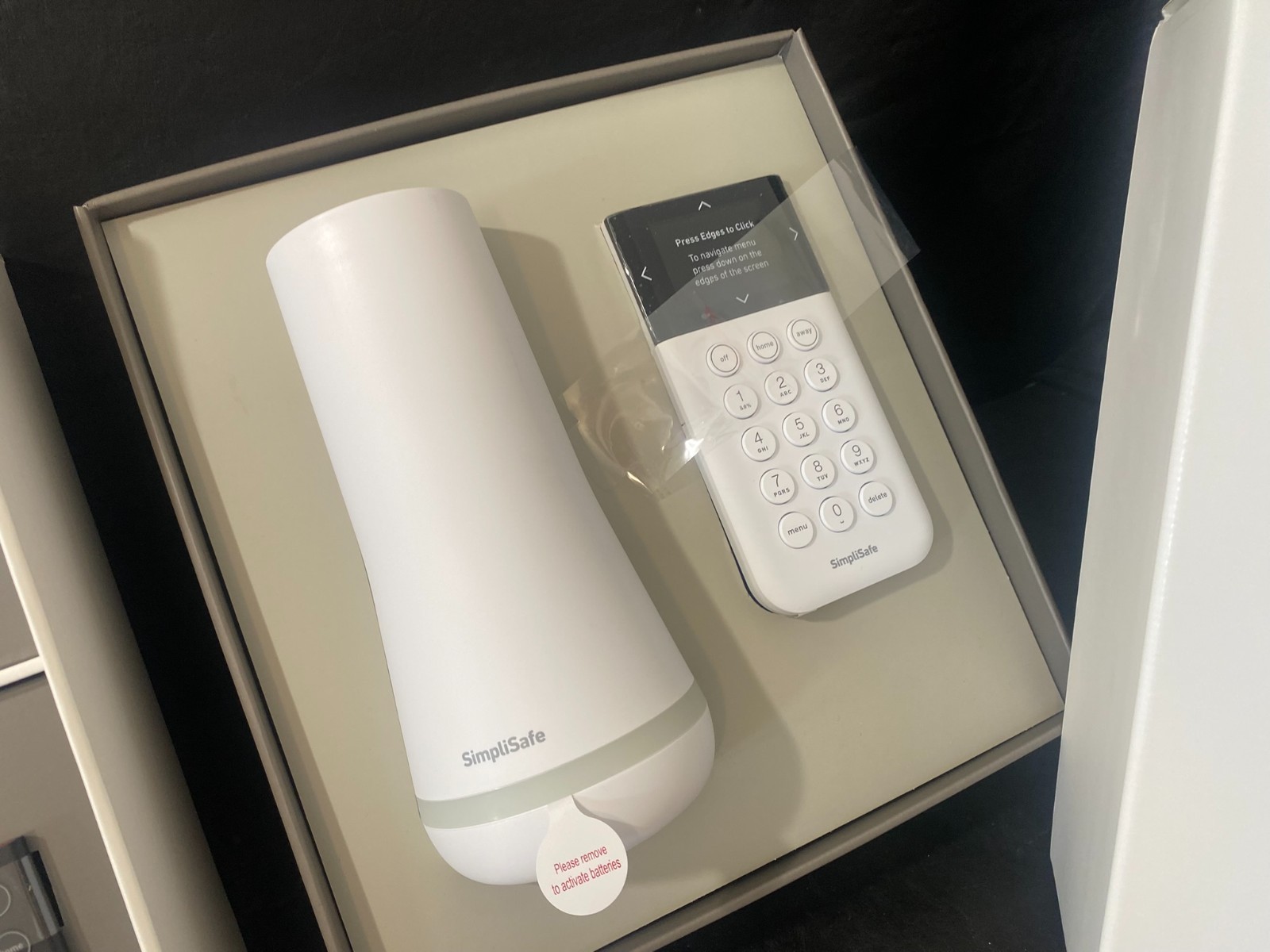 Simplisafe Home Security System white camera sensor keypad receiver etc