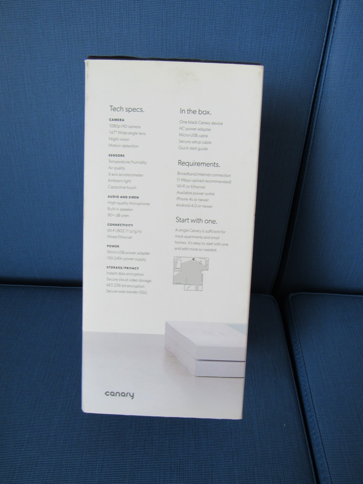 Canary All-in-One Home Security Device – Black