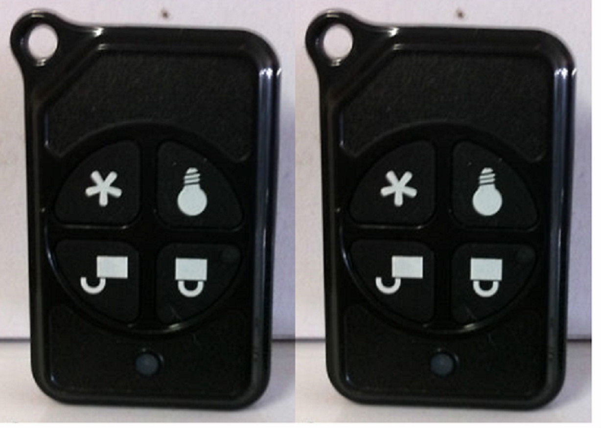 Brand New “2” GE 600-1064-95R 4 Button Wireless Remote Keyfob, Simon, Battery