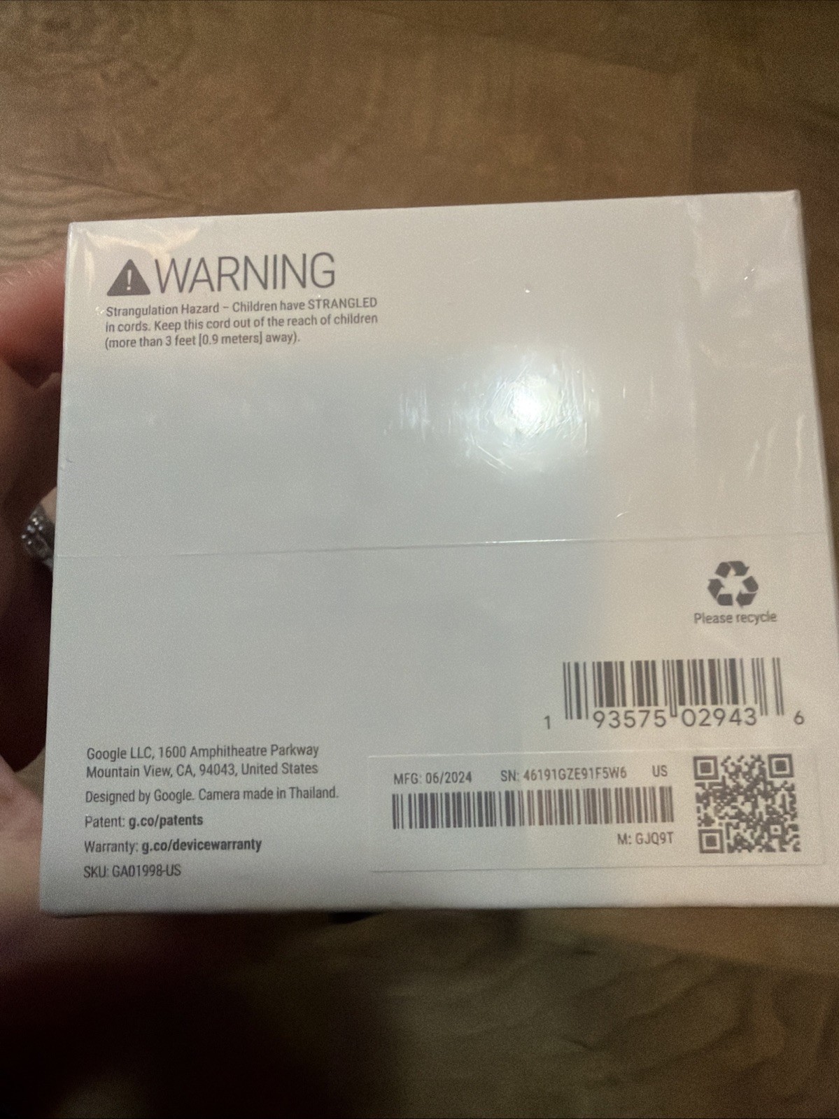 Google Nest GJQ9T Indoor 1 Security Camera