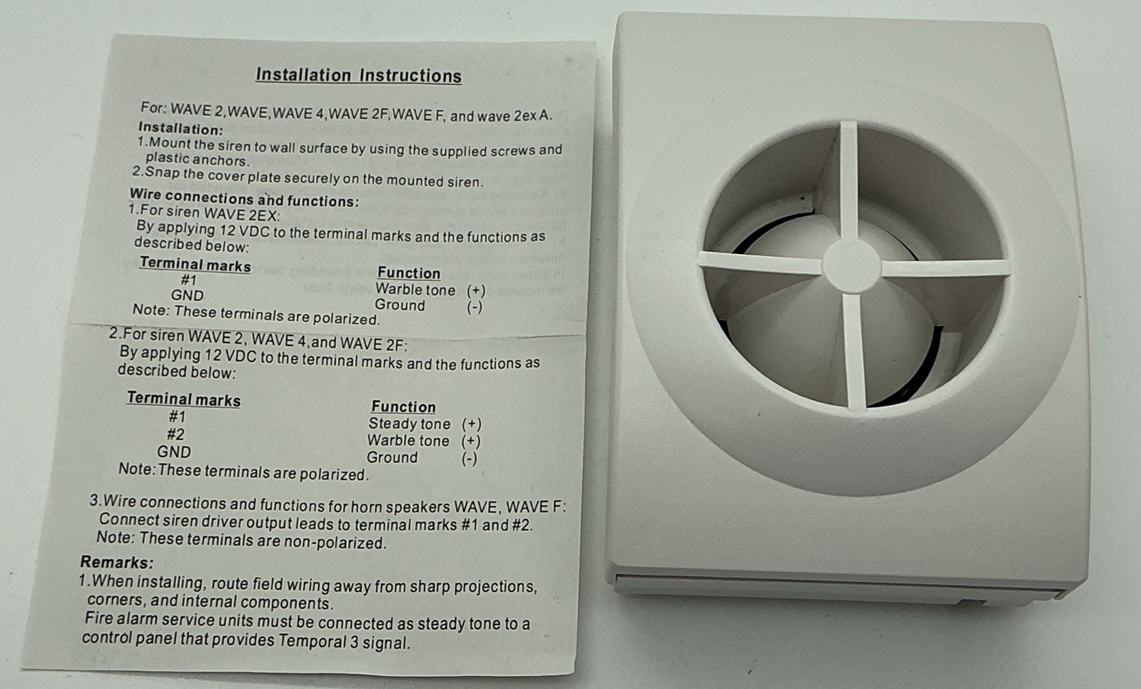 Honeywell Indoor 2-Tone Wired Alarm Siren Honeywell Brand, New-FREE SHIPPING