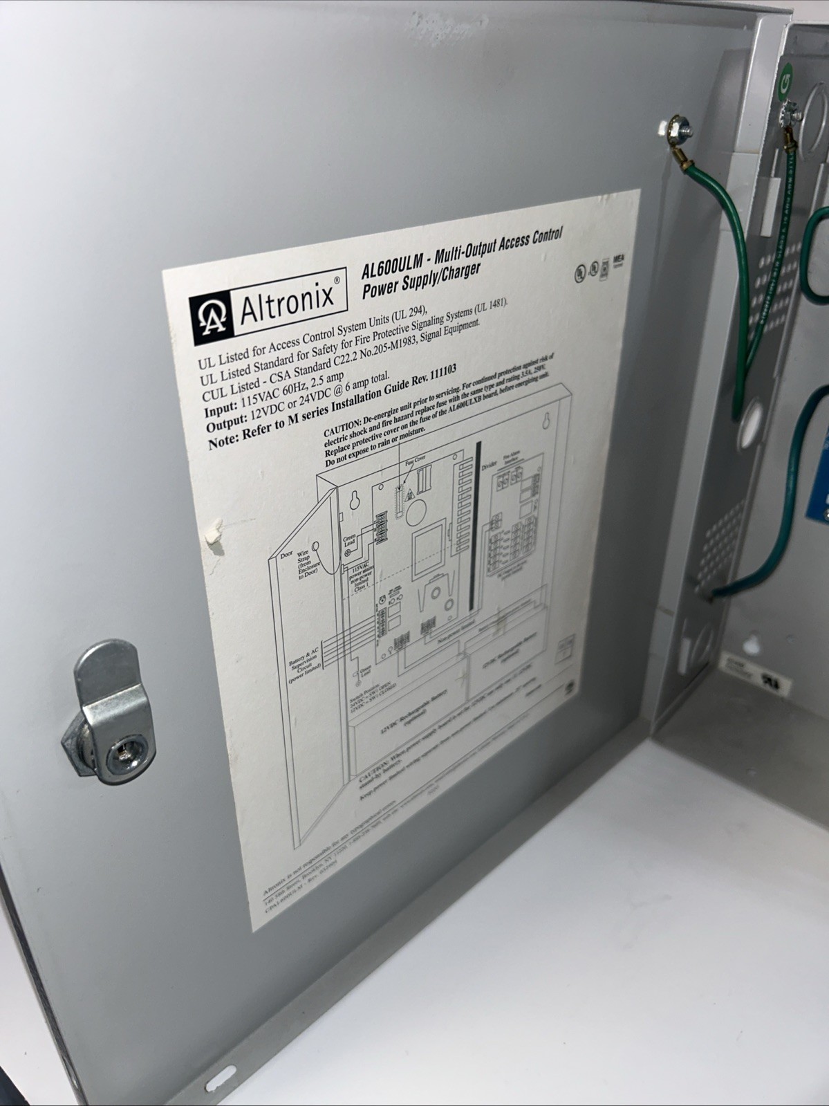 Altronix Al600ULM Power Supply (POWER SUPPLY ONLY)