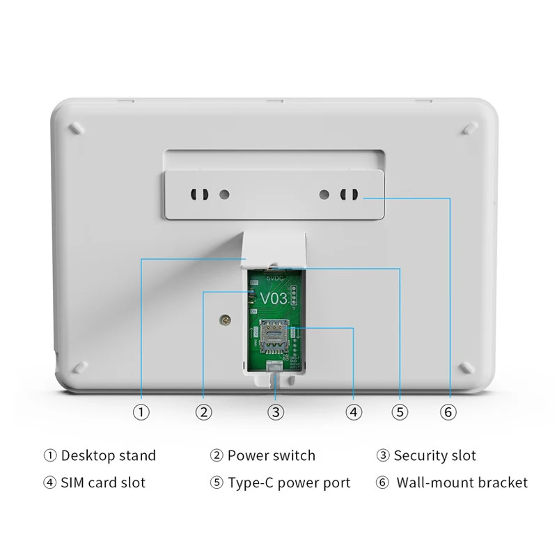 Tuya Smart WiFi GSM Home Security Alarm System Touch Keyboard RFID APP Control