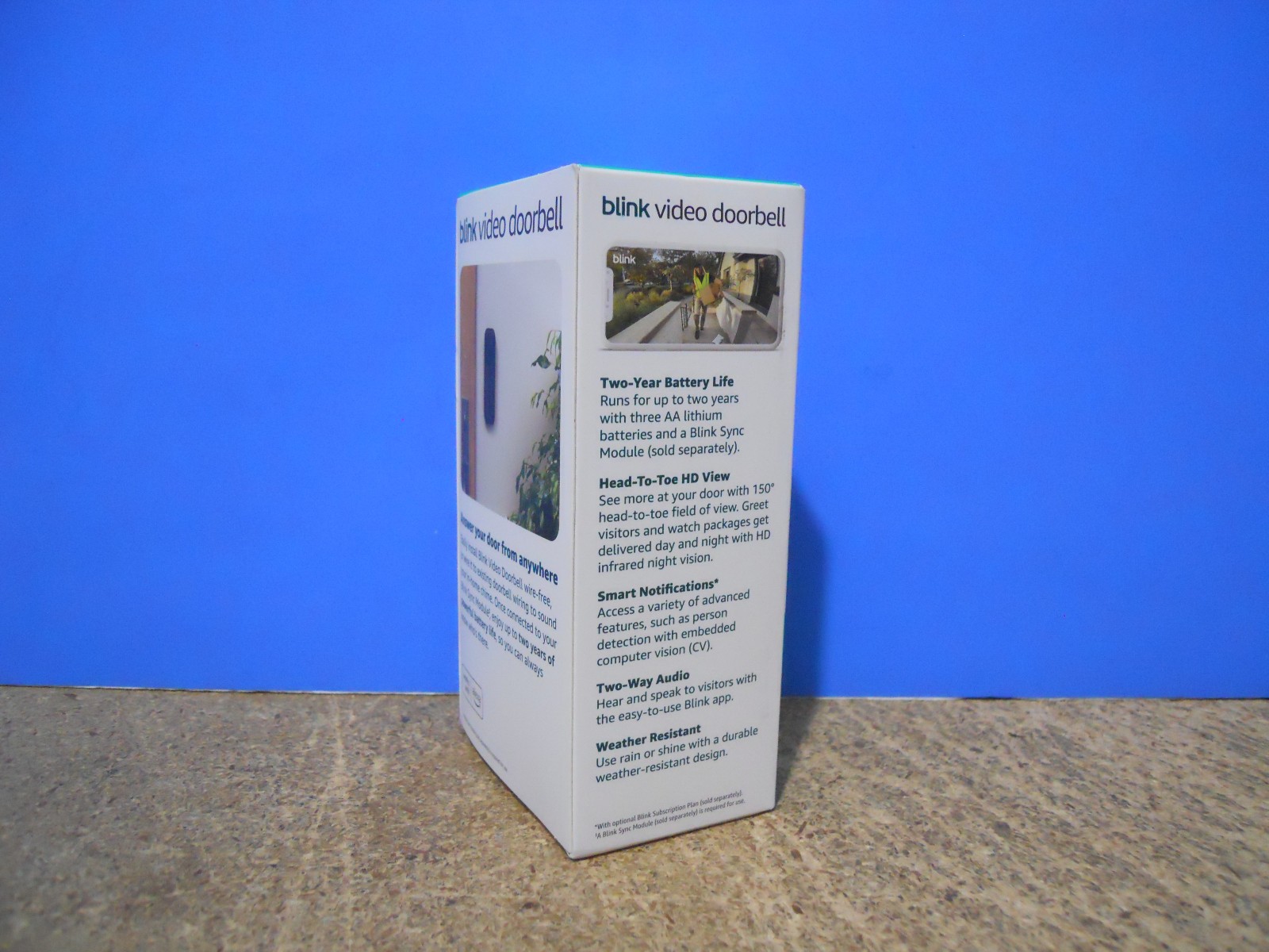 Blink Video Doorbell 4th Gen Outdoor 1 Camera System with Sync Module 2 New!