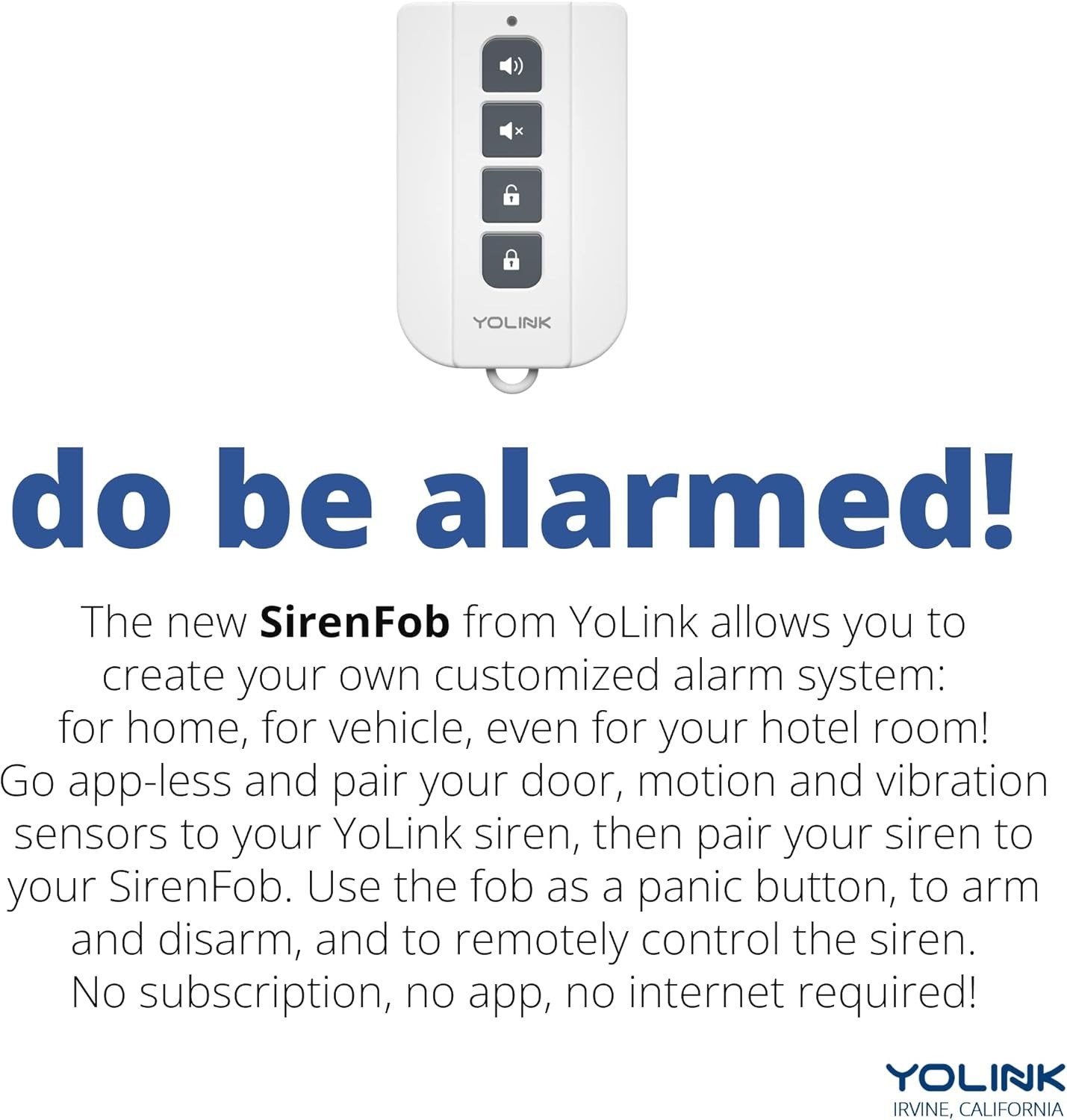 Long Range Wireless Siren Kit with Motion Detection & Voice Control Features