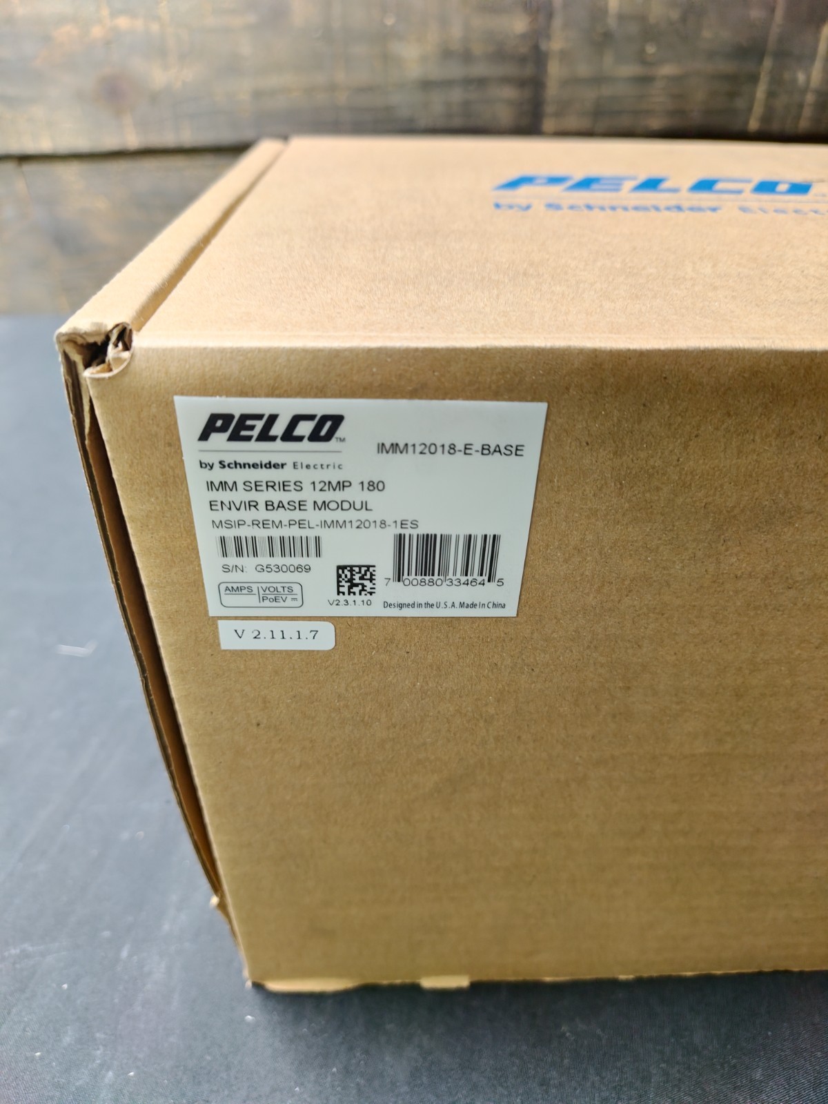Pelco IMM12018-E-BASE 12 Megapixel 180° Panoramic Environmental Vandal Network