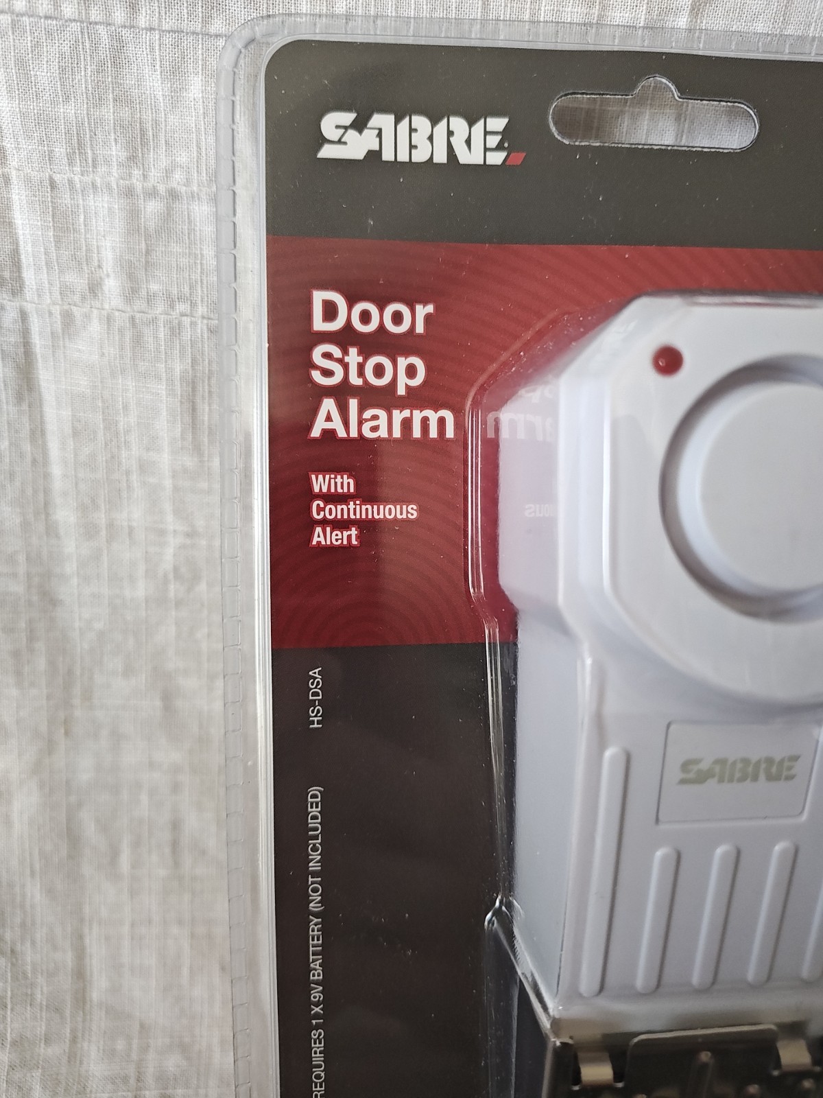 SABRE Wedge Door Stop Security Alarm W/120 dB Siren-HS-DSA Home Travel Security