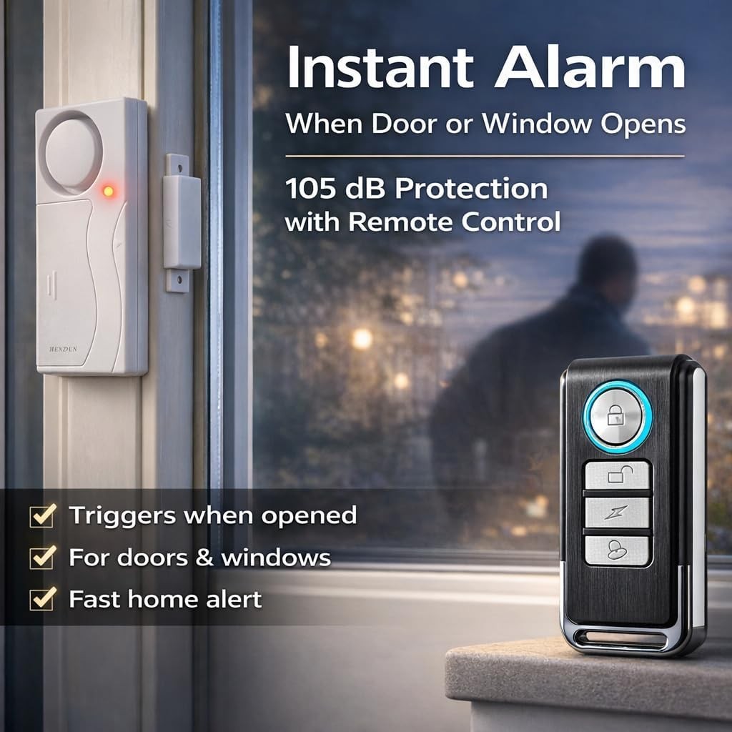 Child and Elderly Safety Wireless Alarm – Multi-Purpose 105dB Security Sensor