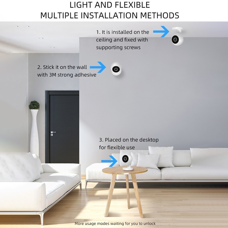 A2 Mini WiFi IP Camera HD Home Security Surveillance Camera Pet Dog Baby Monitor