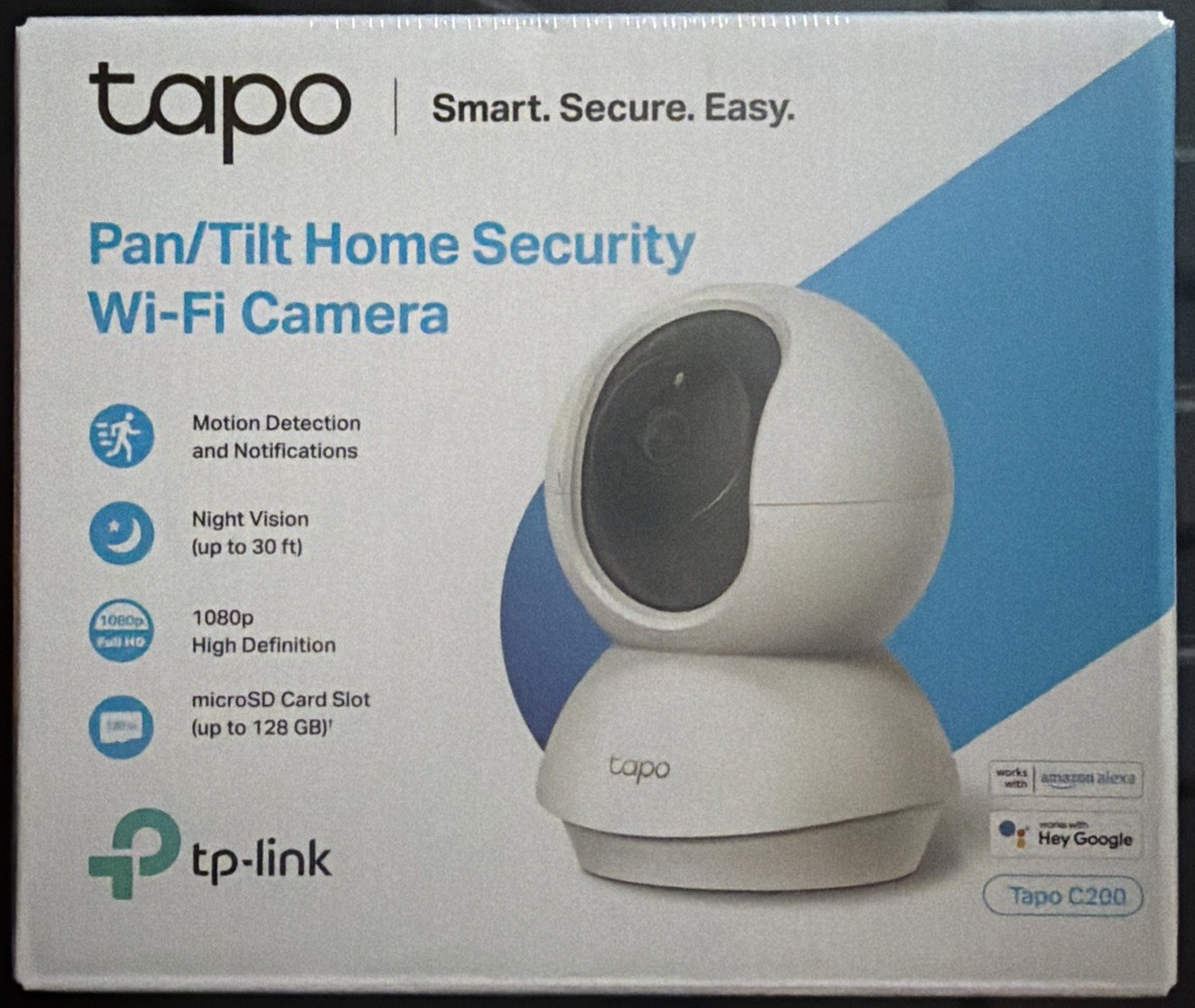 TP-Link Tapo Pan/Tilt Security Camera for Baby Monitor, Pet Camera w/ Motion Det