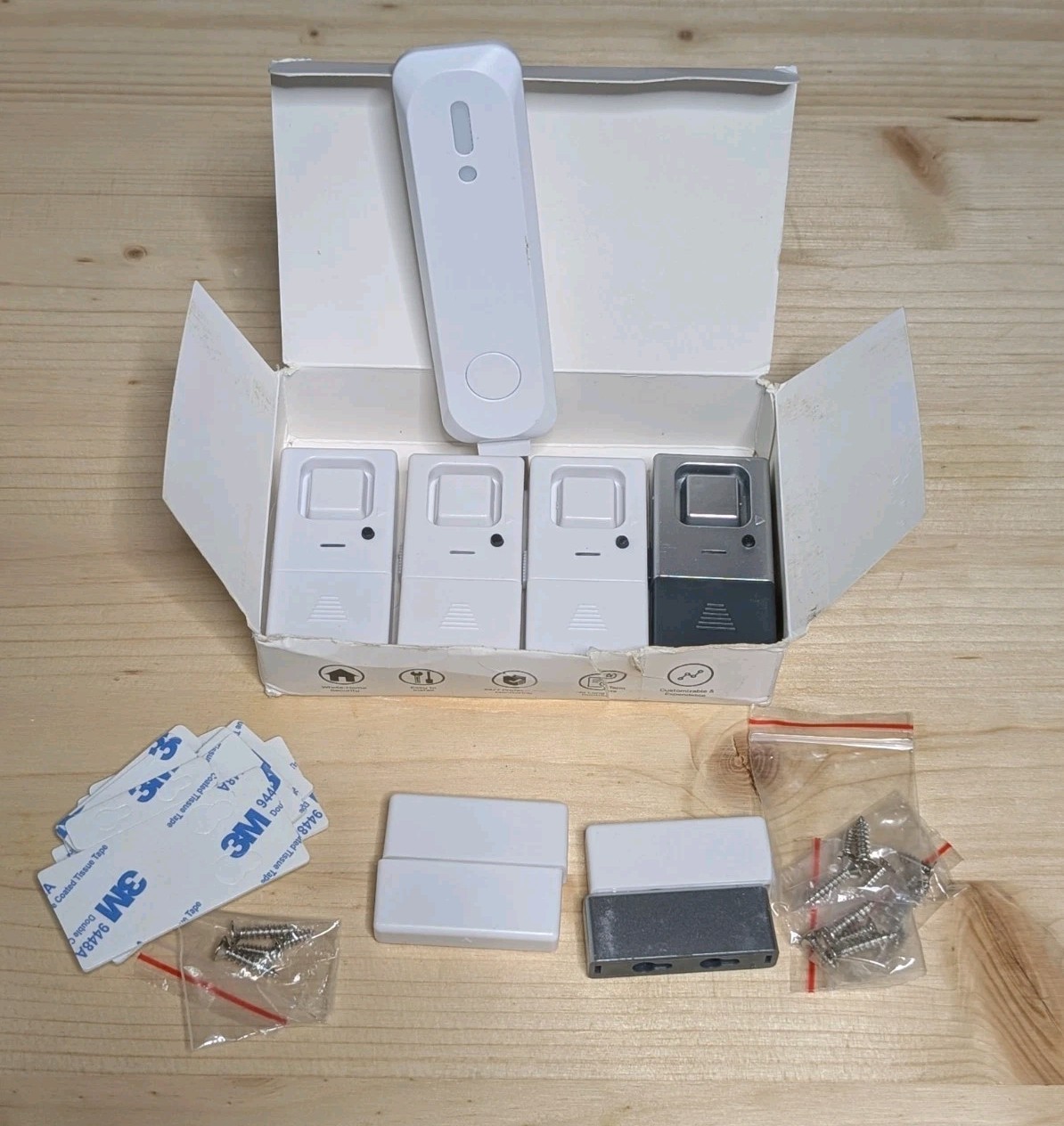 tolviviov Home Alarm System3rd Gen 4pack 120dB Alarm Door/Window Sensors with…