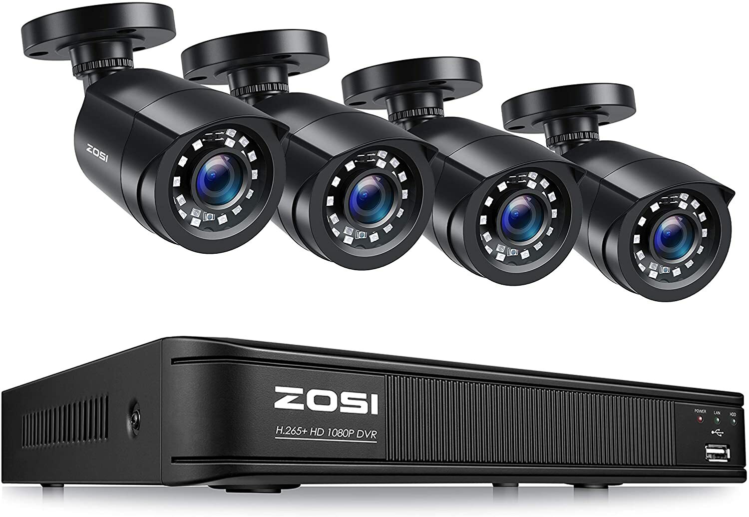 ZOSI H.265+ 5MP Lite DVR Security System 8CH DVR 1080P CCTV Camera Night Vision