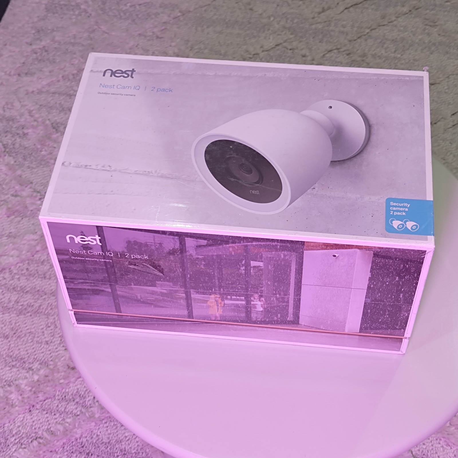 Nest NC4200US Cam IQ Outdoor Smart Security Camera 2-Pack SEALED NEW C213