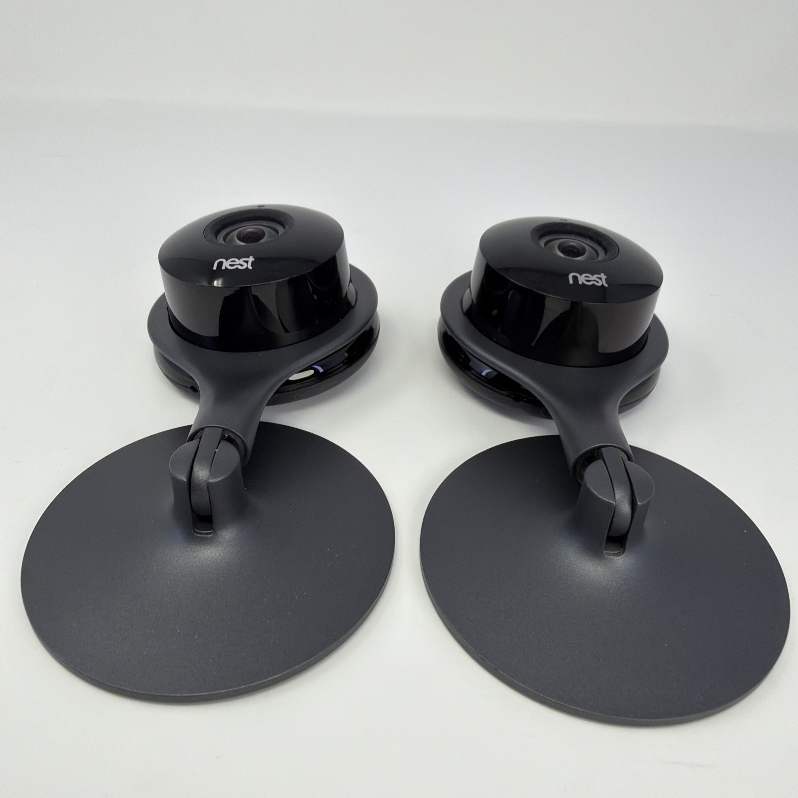 Google Nest Cam Indoor Security Camera A0005 1st Gen W/Stand – No Cord Lot Of 2