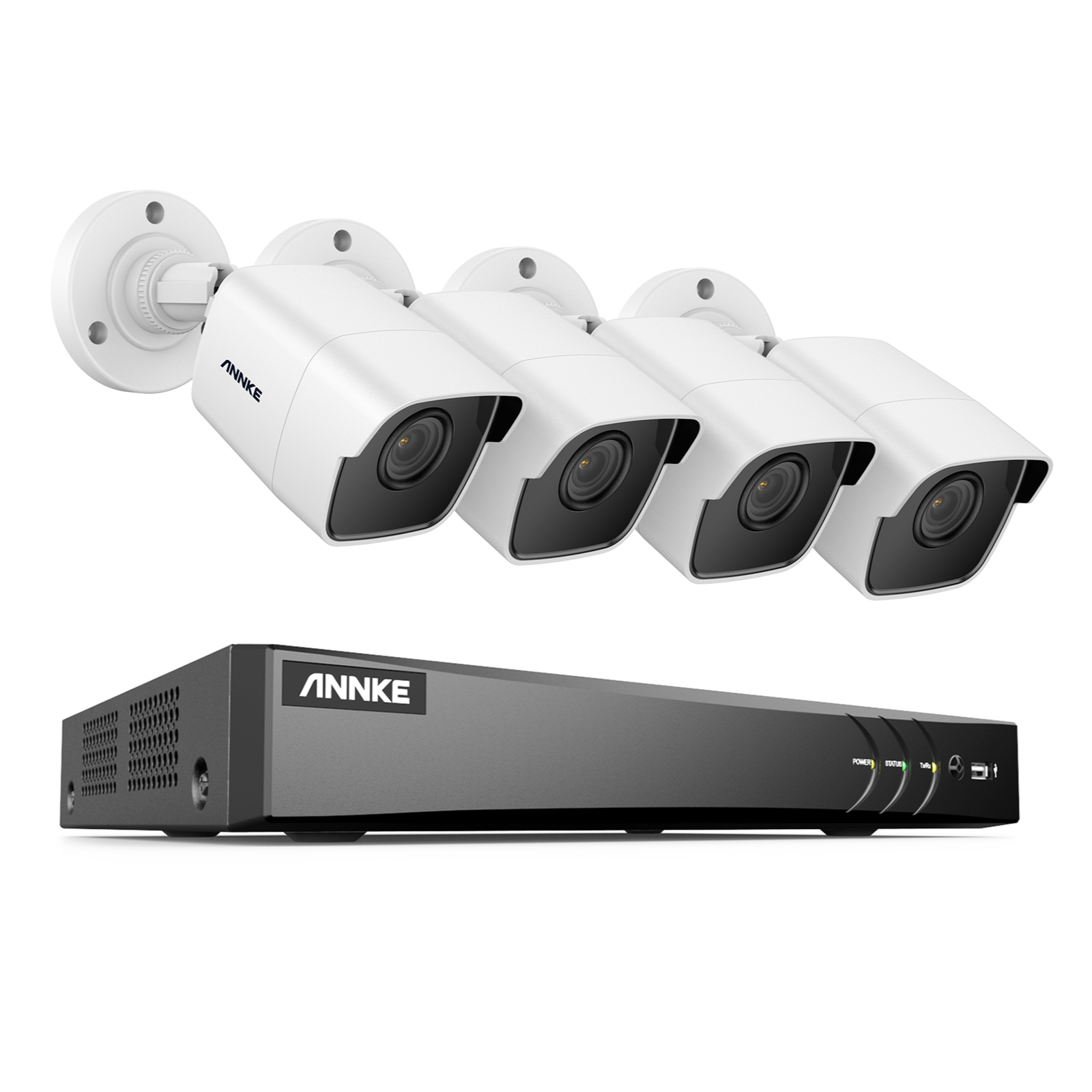 ANNKE 4K 8CH DVR 5MP CCTV Security Camera System Human Vehicle Detection H.265+