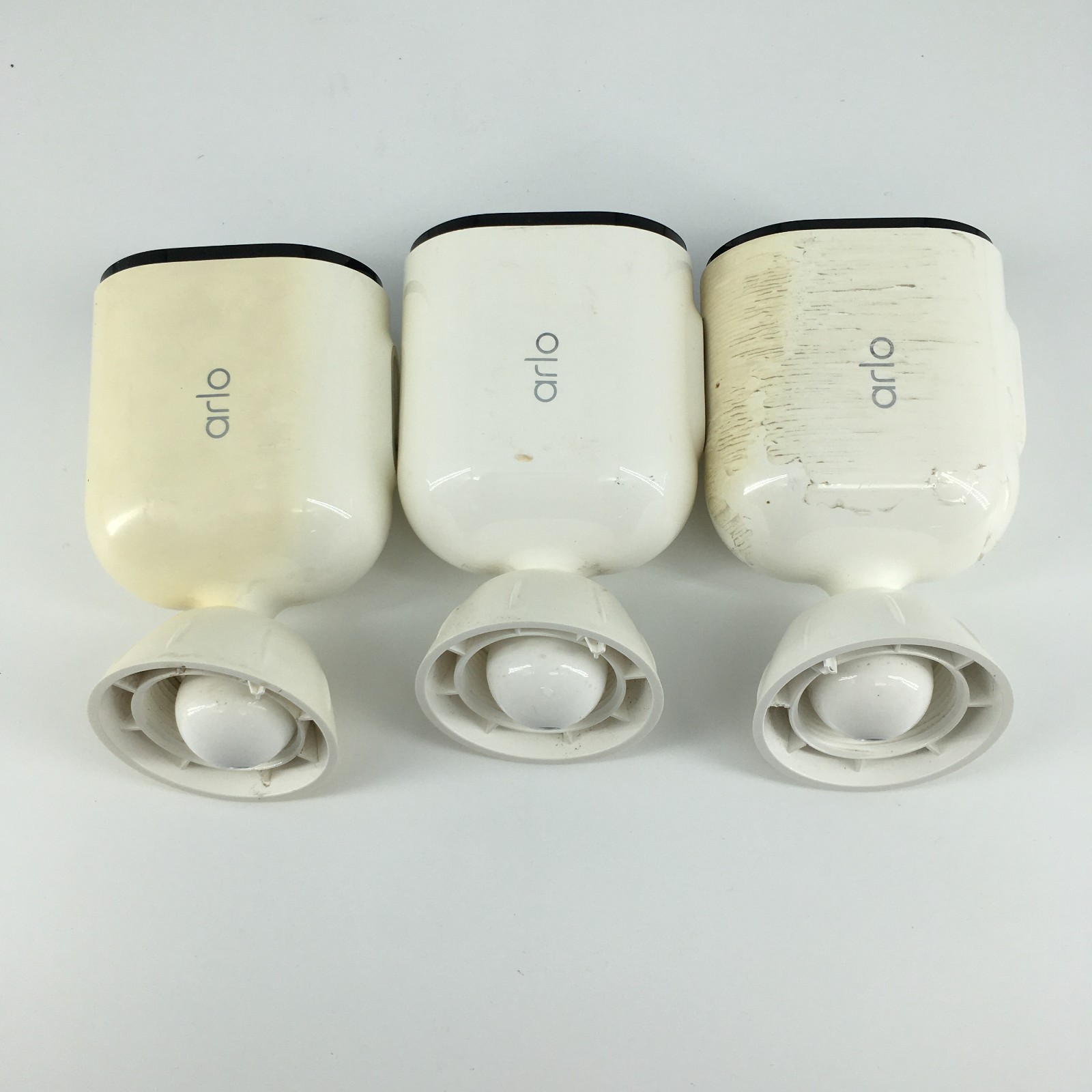 Arlo Pro 4 VMC4041P Spotlight Indoor/Outdoor Camera White READ! (Set of 3)