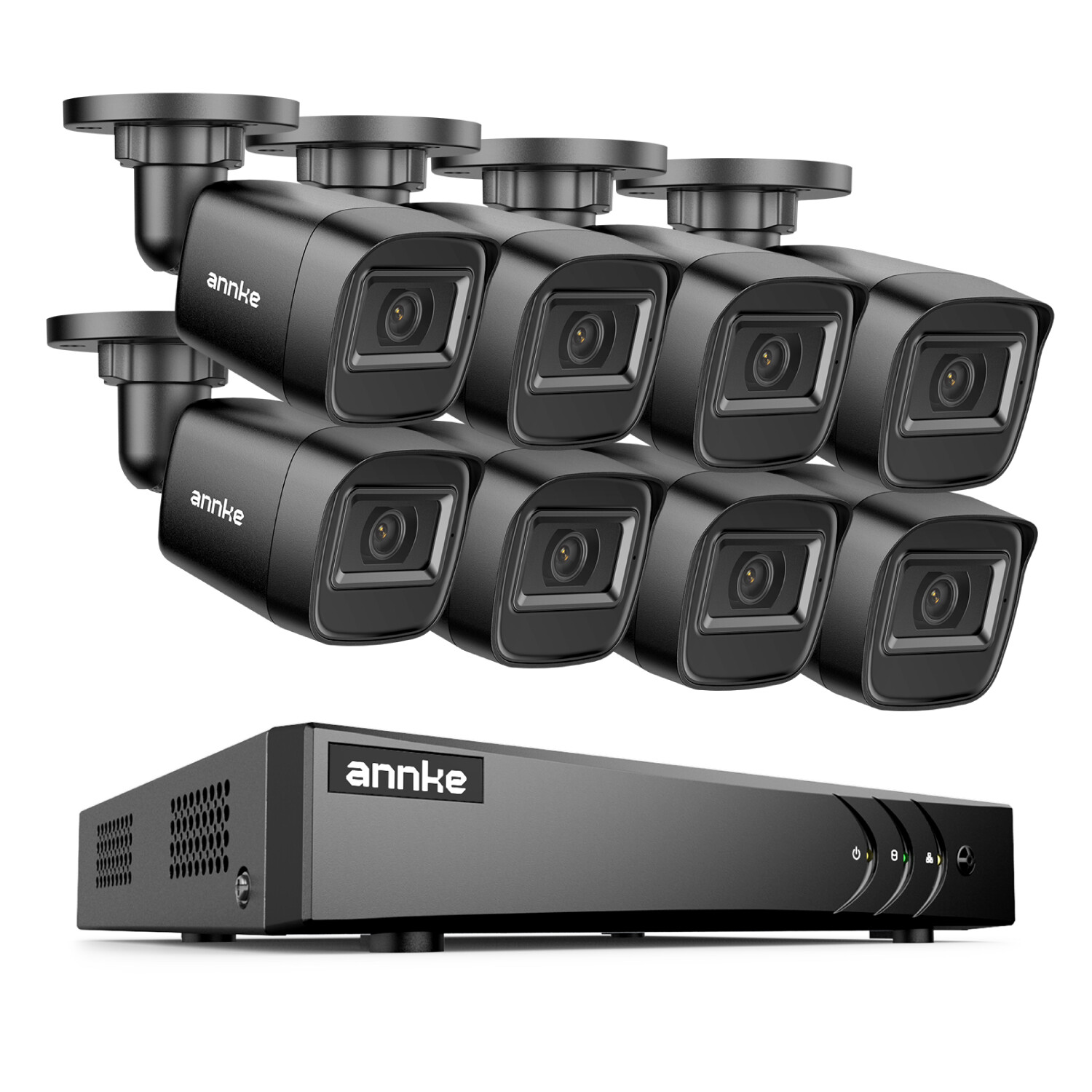 ANNKE 3K Lite 8CH DVR 1080P Video Security Camera System AI Human Detection CCTV