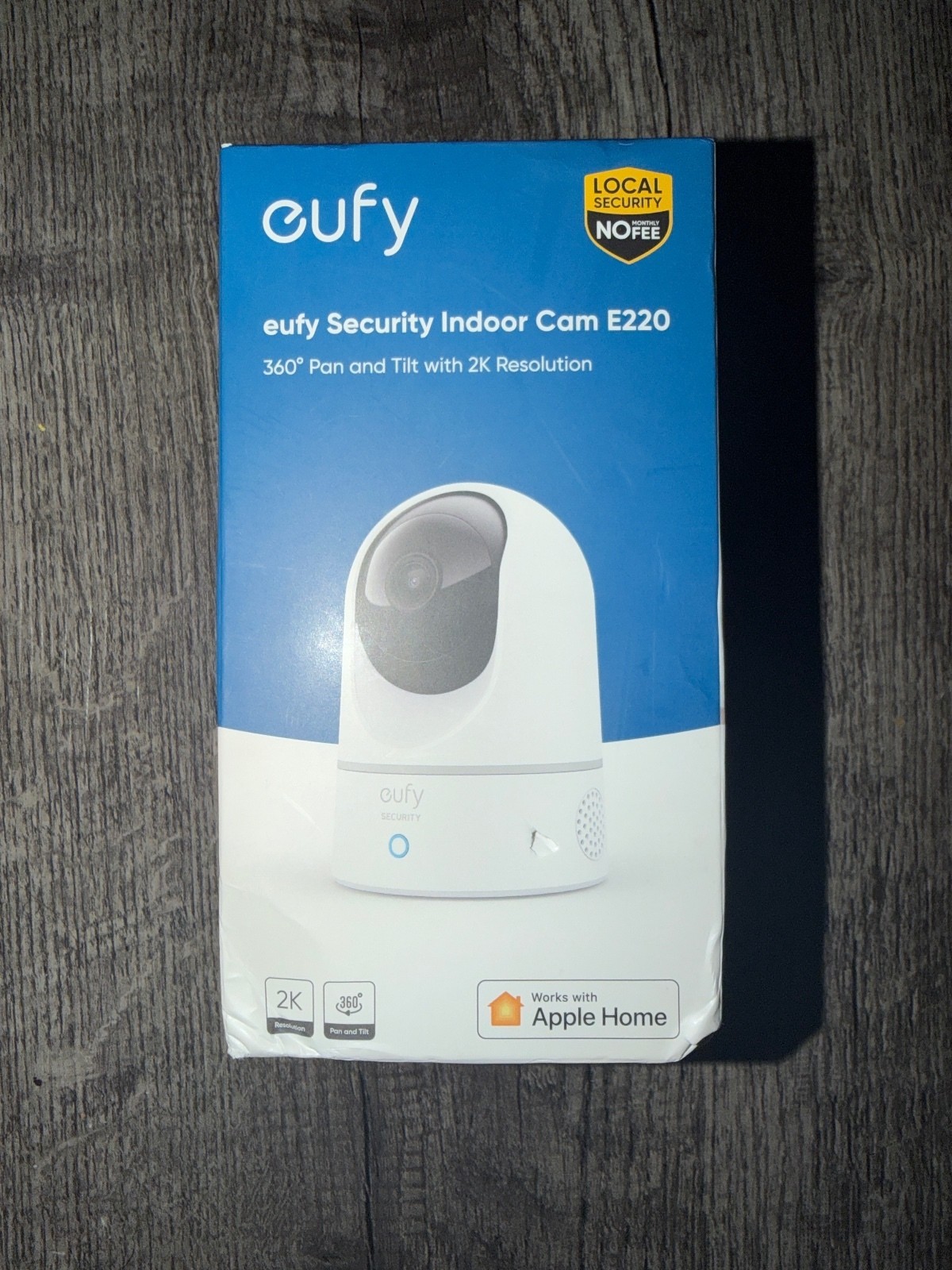 NEW eufy Security Indoor Cam E220 – 360 Pan & Tilt, 2K Resolution Camera
