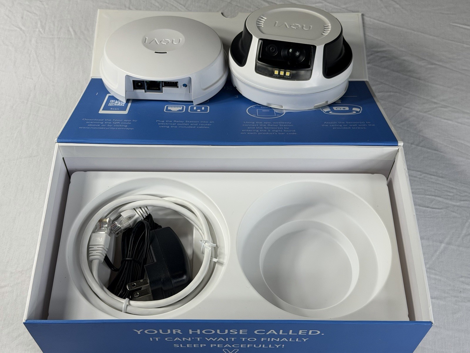 Novi Security 4-in-1 Home Security System Kit Smoke Siren / Open Box