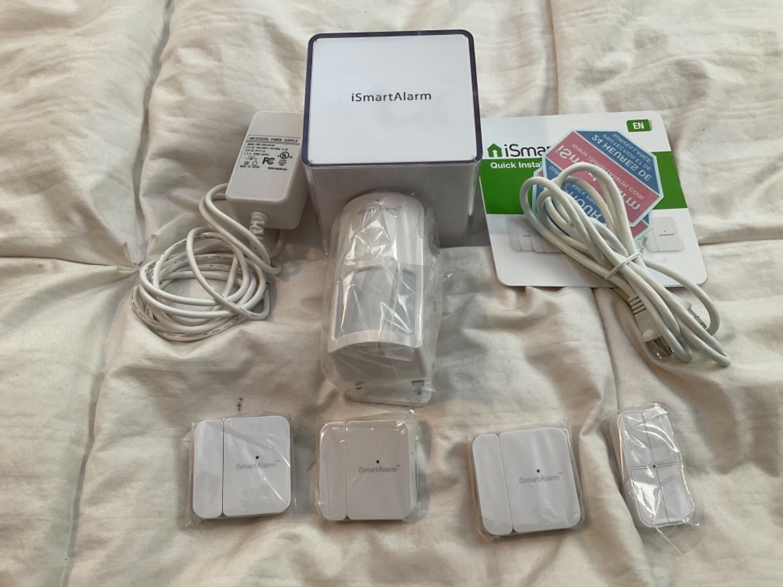 iSmartAlarm iSA8 Wireless Smart Home Security System _ Plus Package