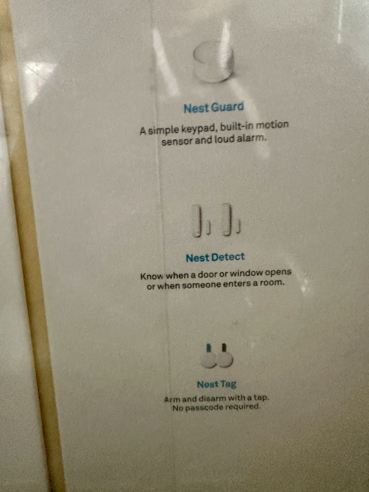 Google Nest Secure Alarm System Starter Pack NEW SEALED With Detect Sensors Tags