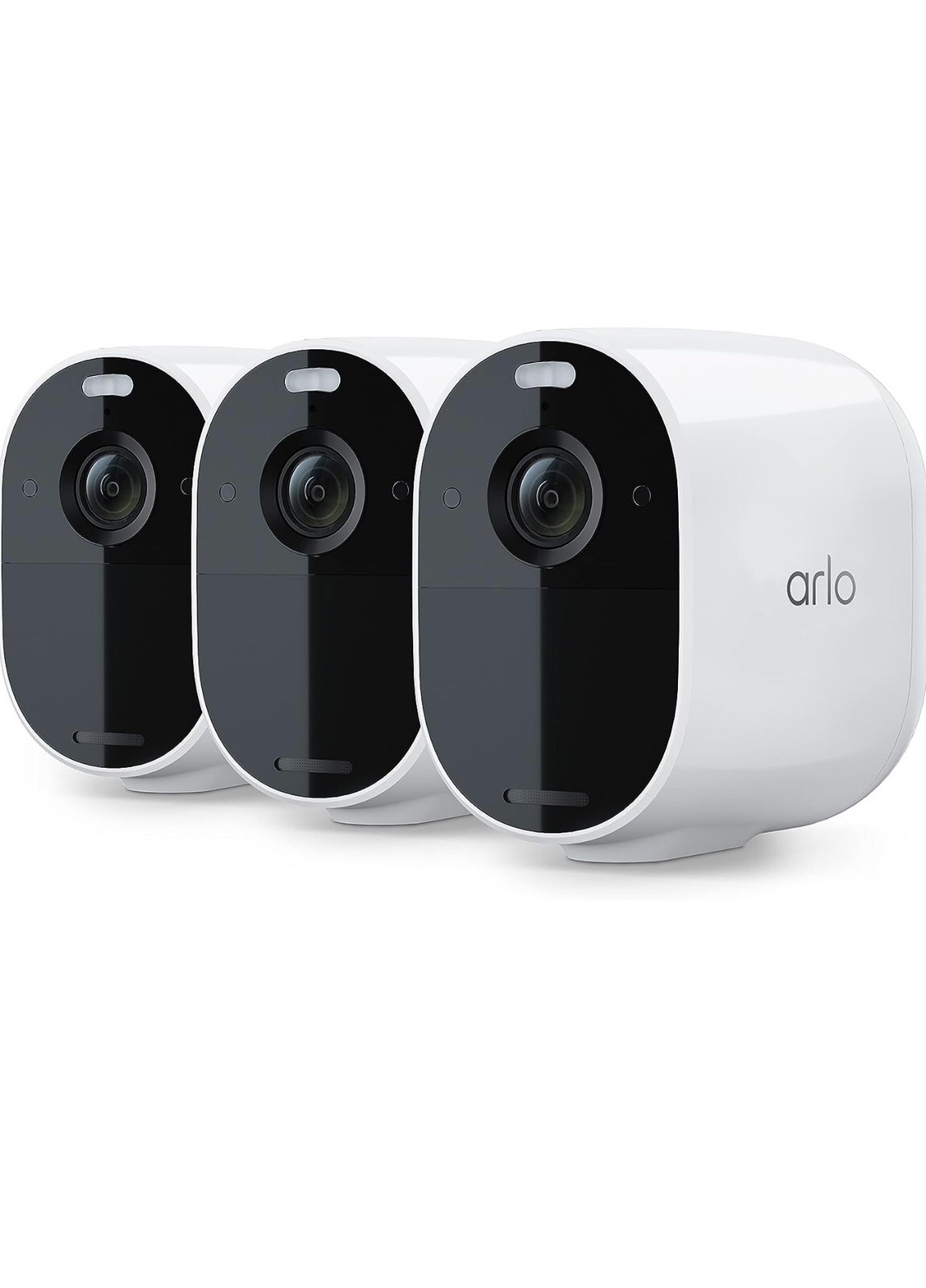 Arlo Essential Spotlight Indoor Outdoor 1080p HD Wireless Camera – Pack of 3…