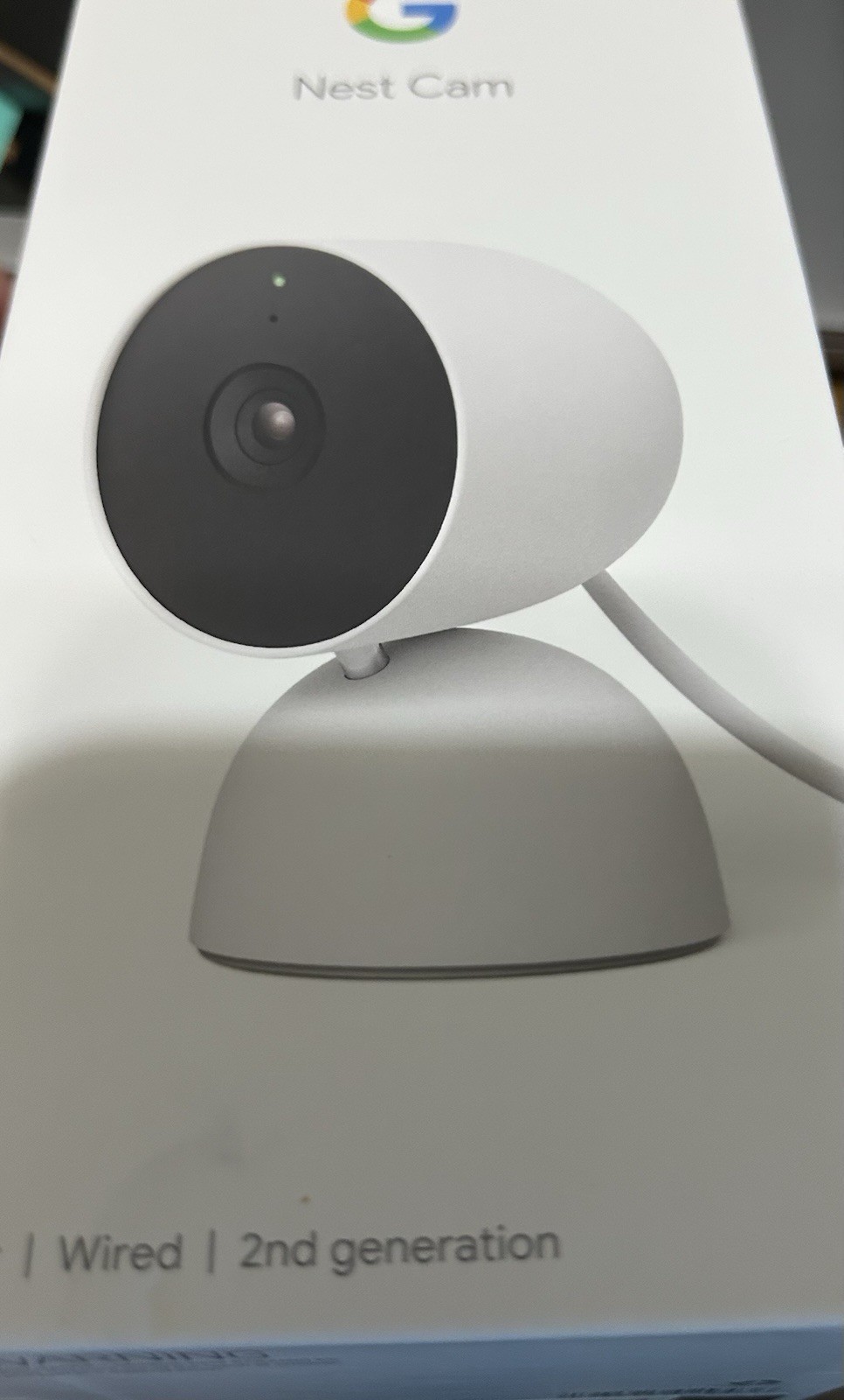 Nest Cam – Indoor Wired Smart Home Security Camera – Snow