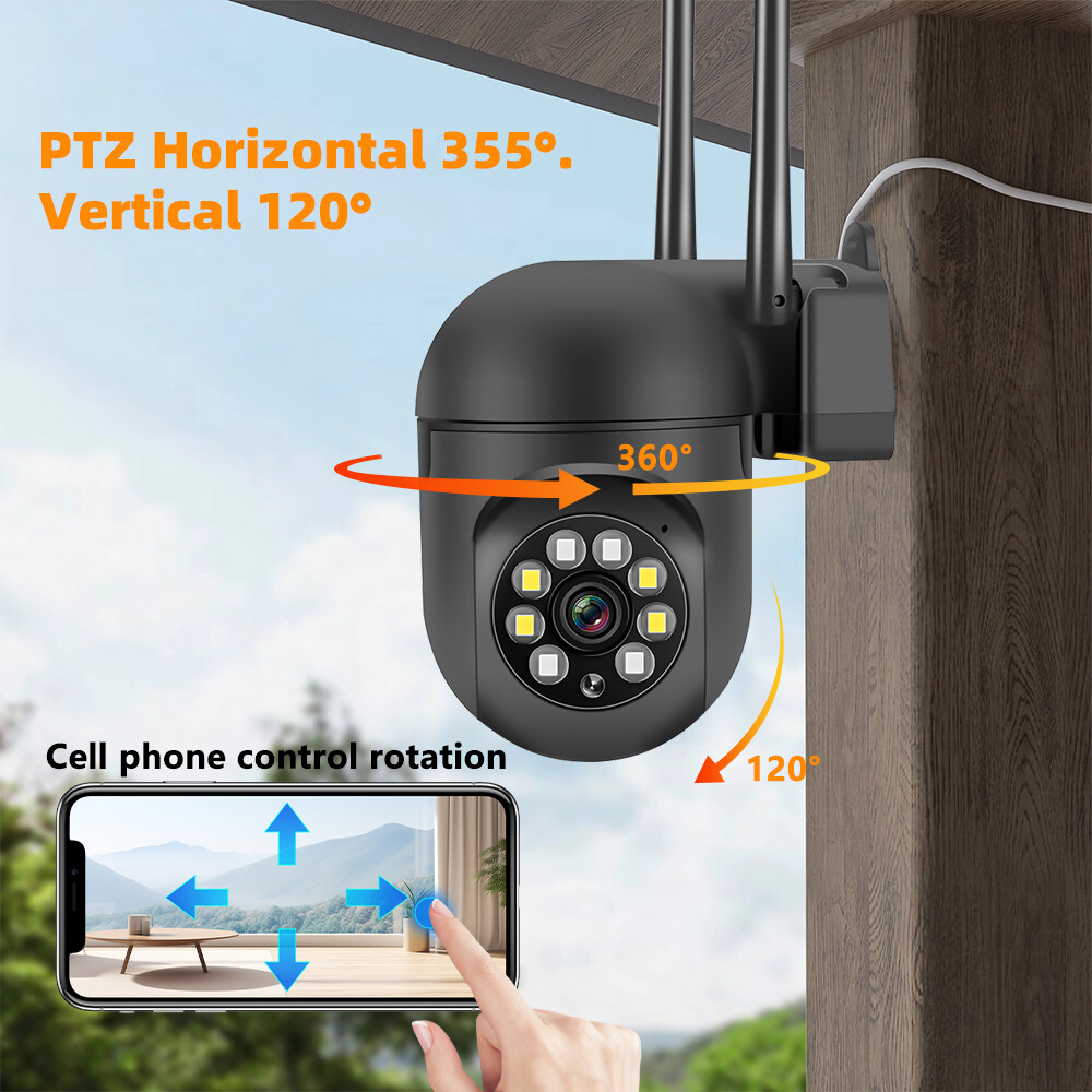 4-Pack Wireless 5G WiFi Security Camera System Smart Outdoor Night Vision 1080P