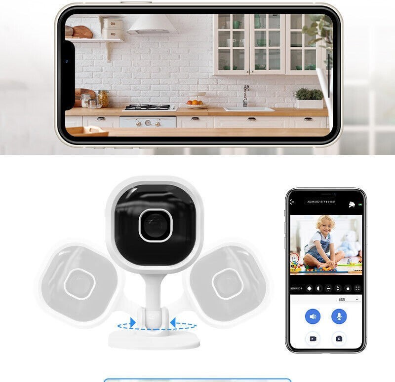 1080p Smart Home WiFi Camera Indoor IP Security Surveillance System Night Vision