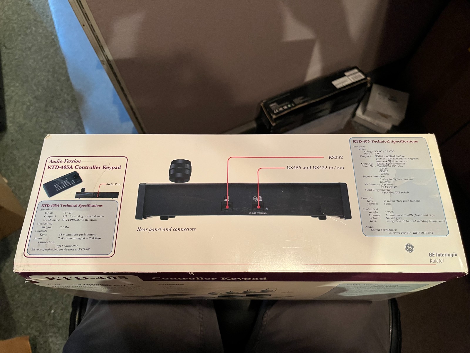 GE INTERLOGIX KALATEL KTD-405 Controller Keypad SEALED NOS
